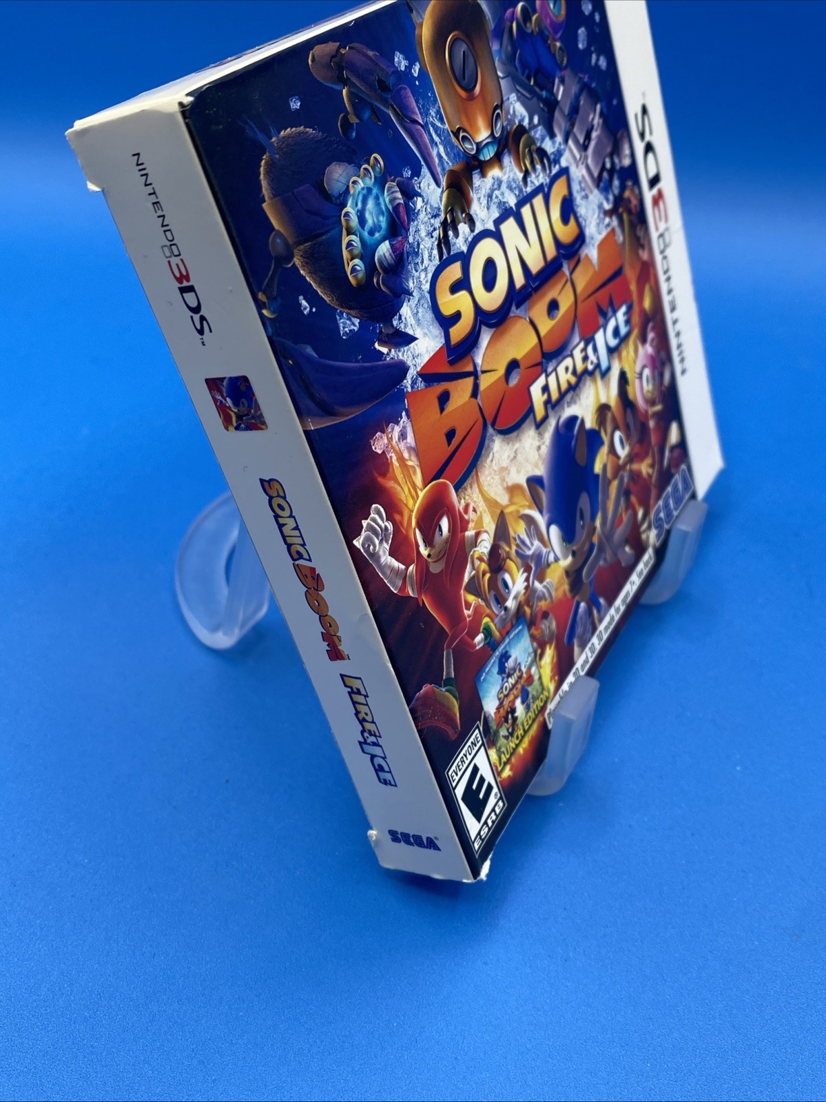 Sonic Boom: Fire & Ice (Nintendo 3DS, 2016) Complete. (WITH BONUS DVD) Tested
