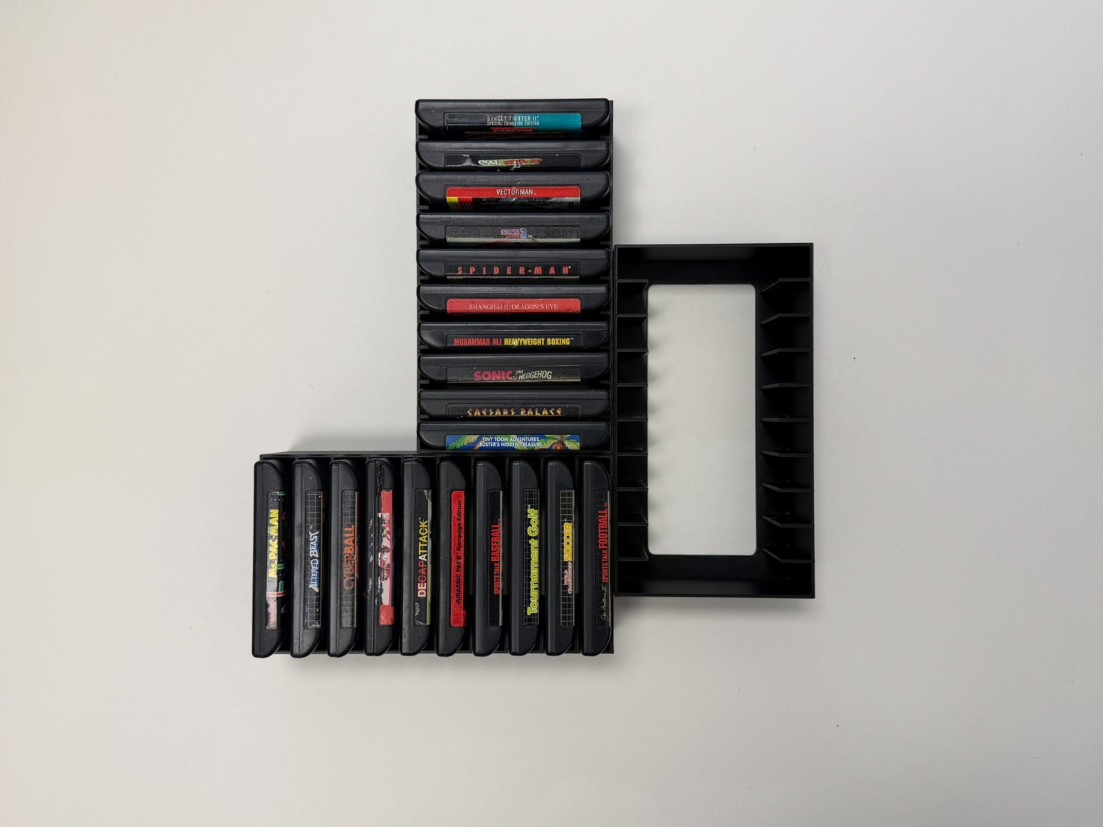SEGA Genesis Cartridge Wall Mount – Display & Organizer for Loose Carts
