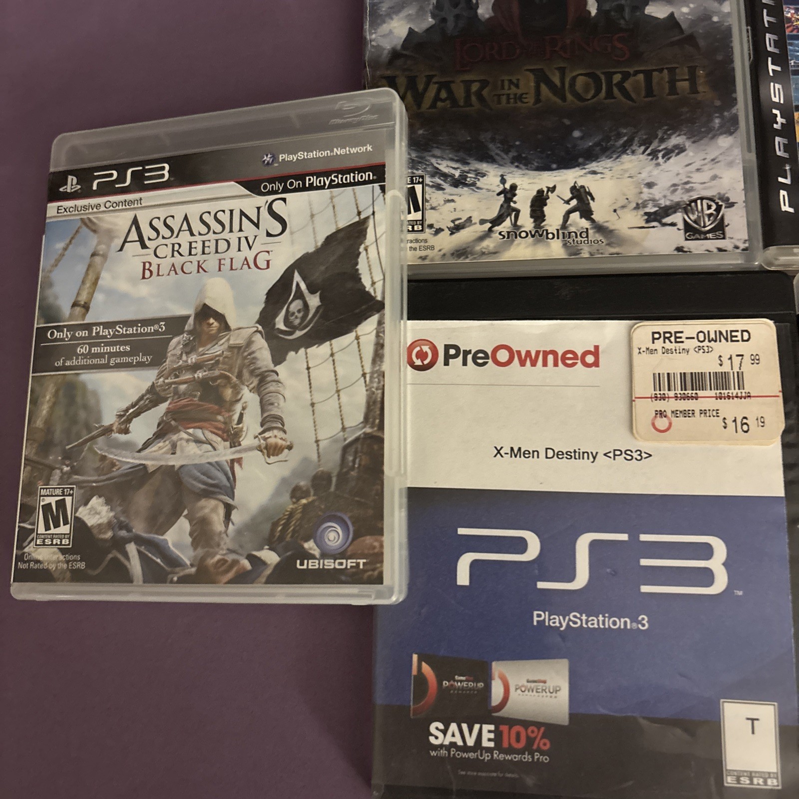 Lot Of 6 PS3 Games Bundle Mortal Kombat Assassins Creed X-Men Sonic Popular Rare