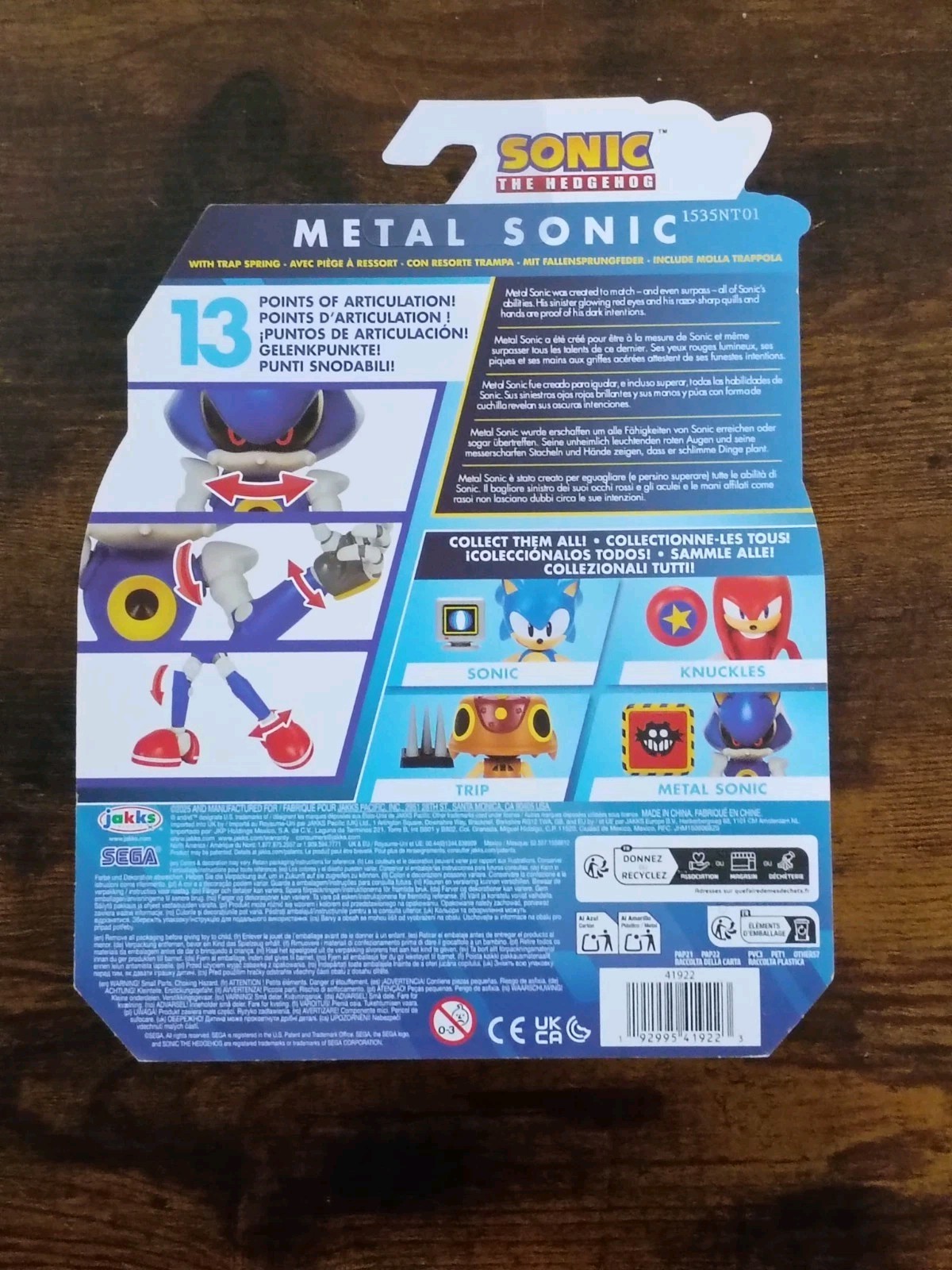 4″ CHAOS TAILS KNUCKLES METAL SONIC the Hedgehog 35th Anniversary Jakks SEGA Lot