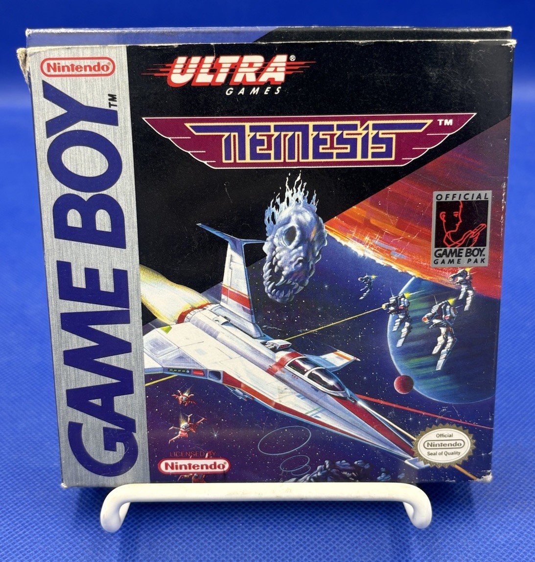 Nemesis (1990) Nintendo Game Boy CIB Made in Japan by Ultra Games