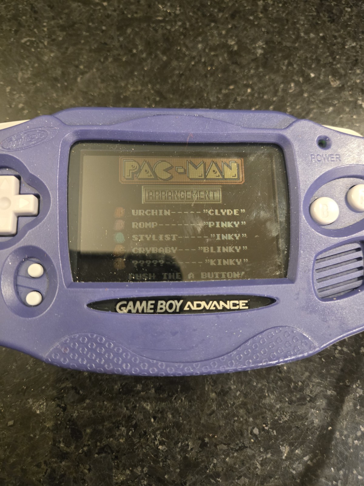 Nintendo Game Boy Advance GBA Console Indigo Purple – GOOD 100% OM