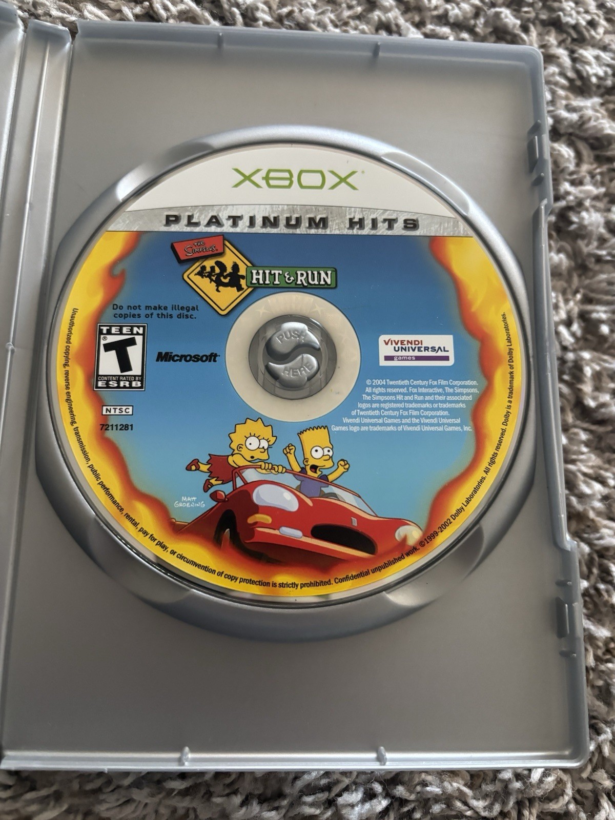The Simpsons Hit & Run 🚗💨 Microsoft Original OG Xbox 👍 Tested 👩‍🦲 CIB 🚗💨