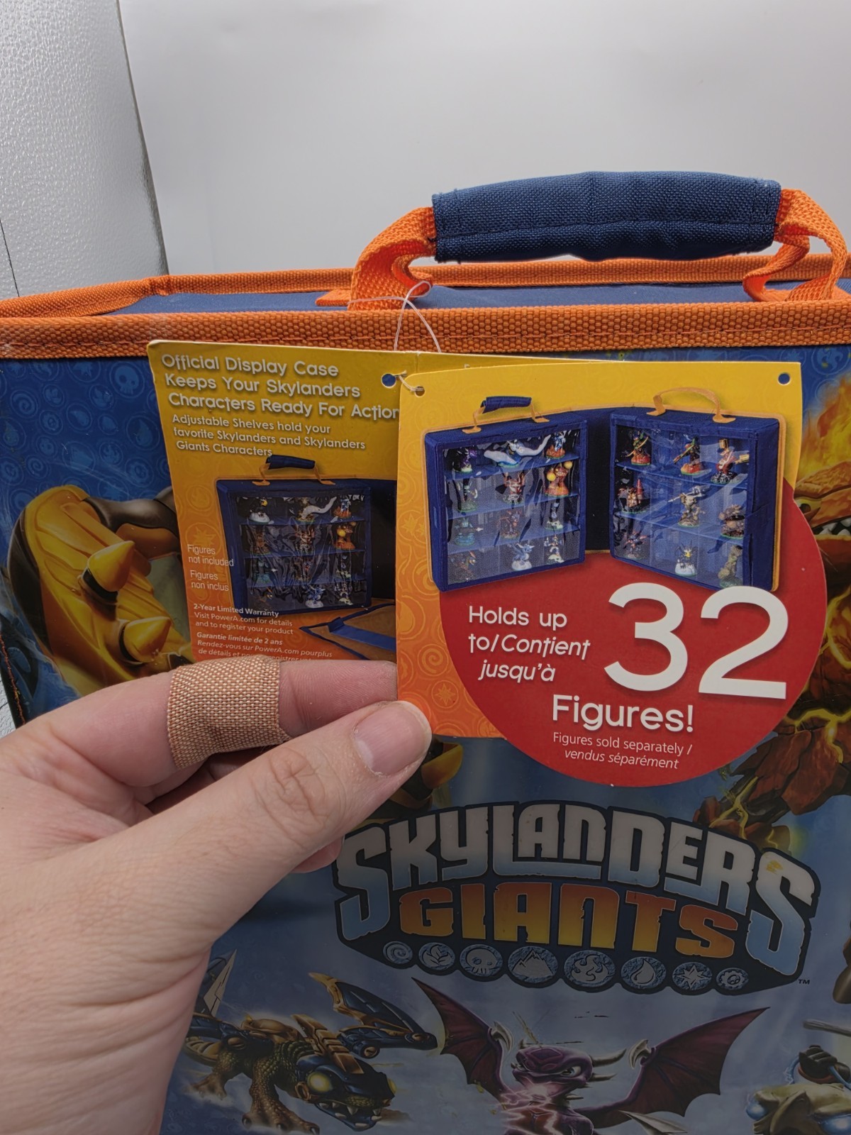 Skylanders Giants Blue Square Storage and Carrying Case Brand New Mint