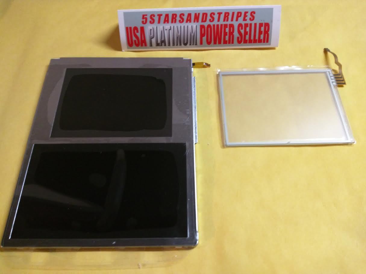 Nintendo 2DS Replacement LCD Screen Display Top + Bottom + Touch Digitizer – NEW