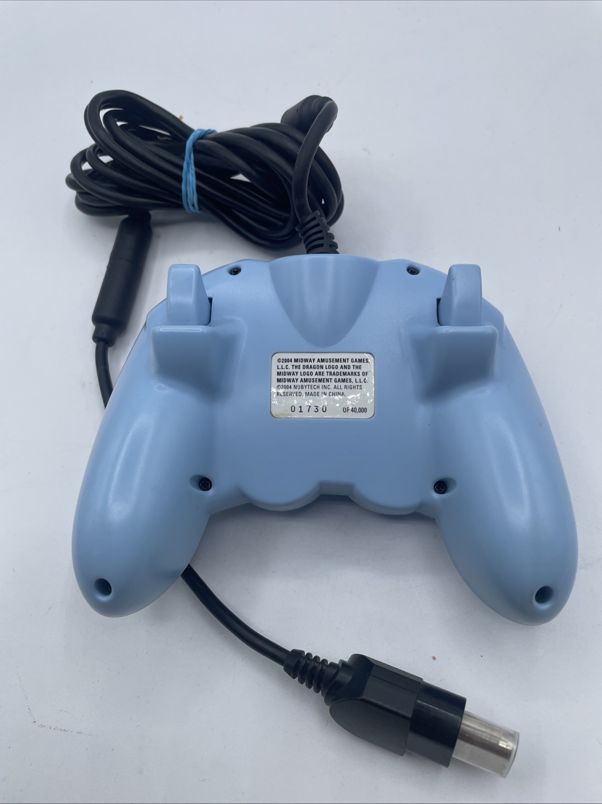 NubyTech Xbox Wired Ergonomic Light Blue Controller 6ft Cable for Microsoft Xbox