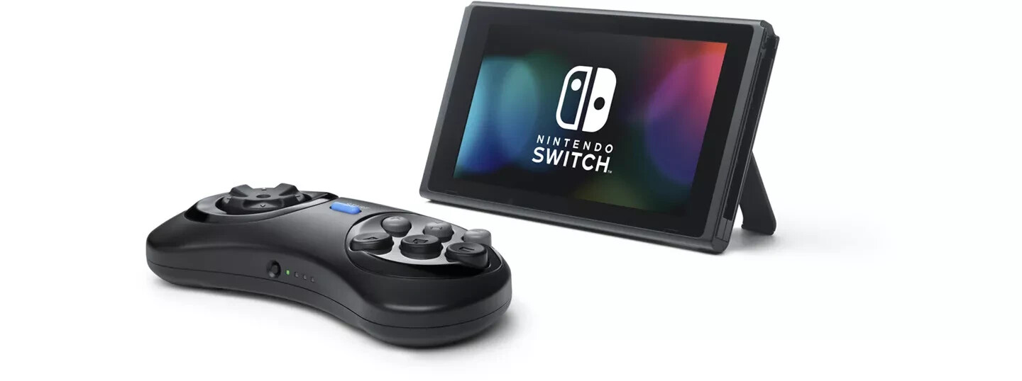 SEGA Mega Drive Fighting Pad 6B Controller Nintendo Switch Online Free Shipping