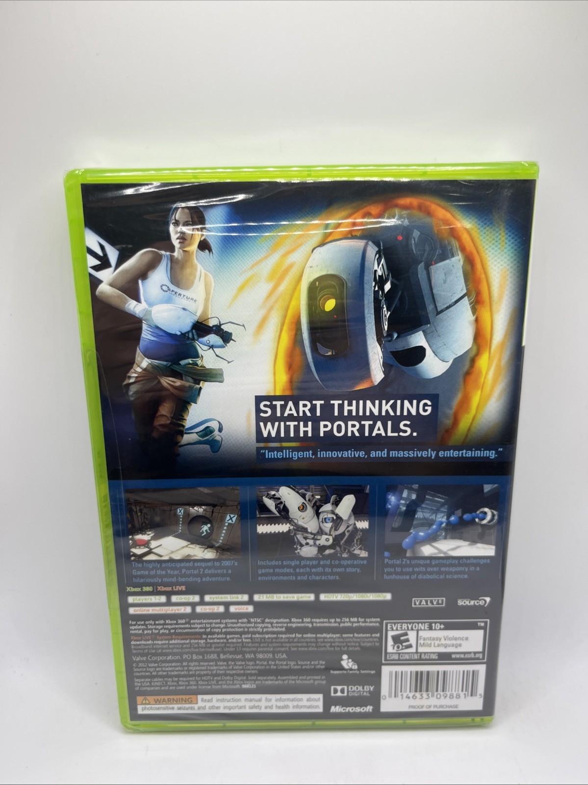 Portal 2 (Microsoft Xbox 360, 2011) Brand New Sealed!