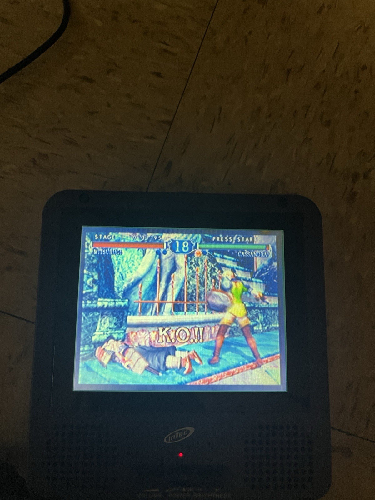 Intec Indigo Portable 5” LCD Screen For Nintendo GameCube Tested Missing Dongle