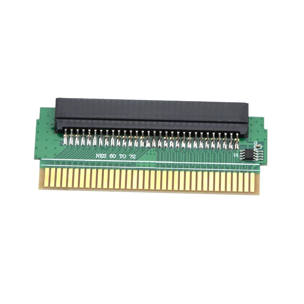 Famicom To Nes Adapter Converter Connector For Nintendo Nes 60 Pin To 72 Pin C