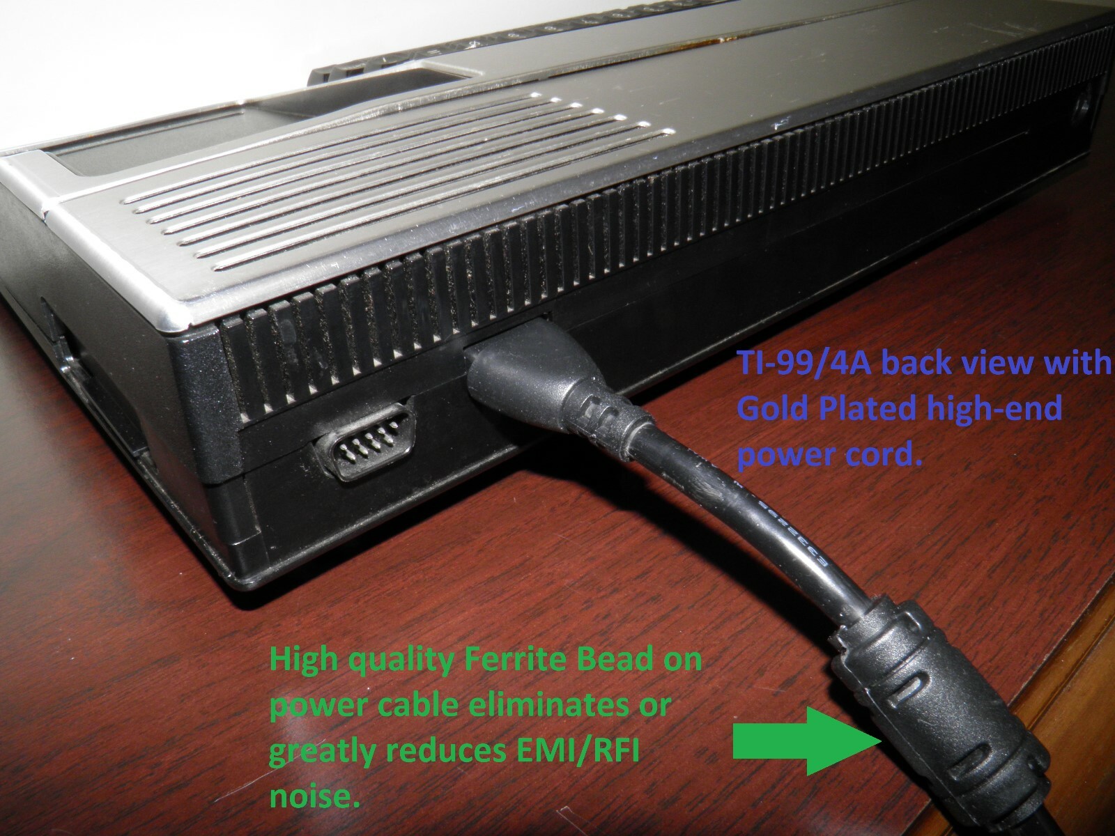 Power cable for Blue Chip, ColecoVision, Spectravideo 318/328, and TI-99 series