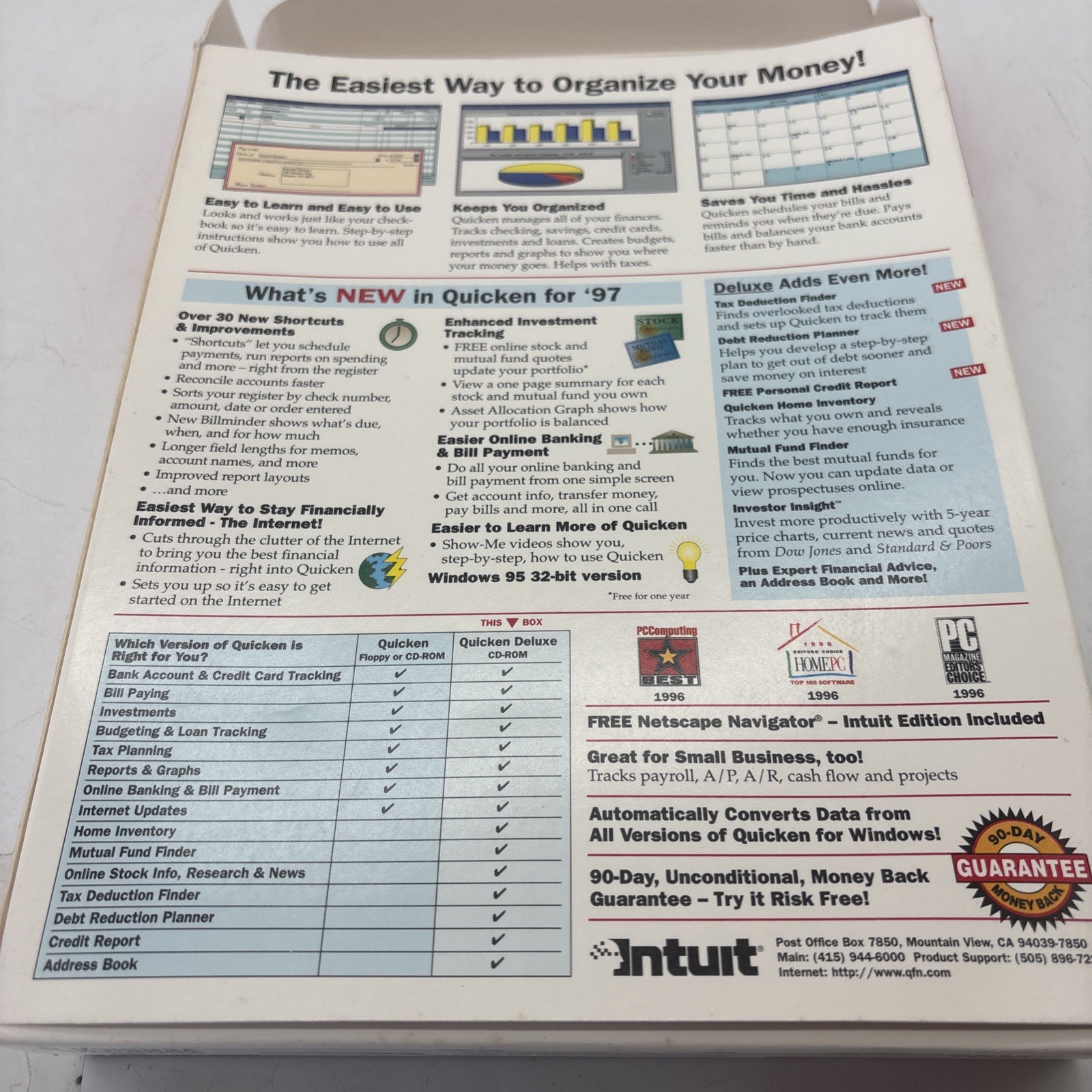 Quicken Deluxe 97 Windows Business Productivity Win 95 And Win 3.1 Untested
