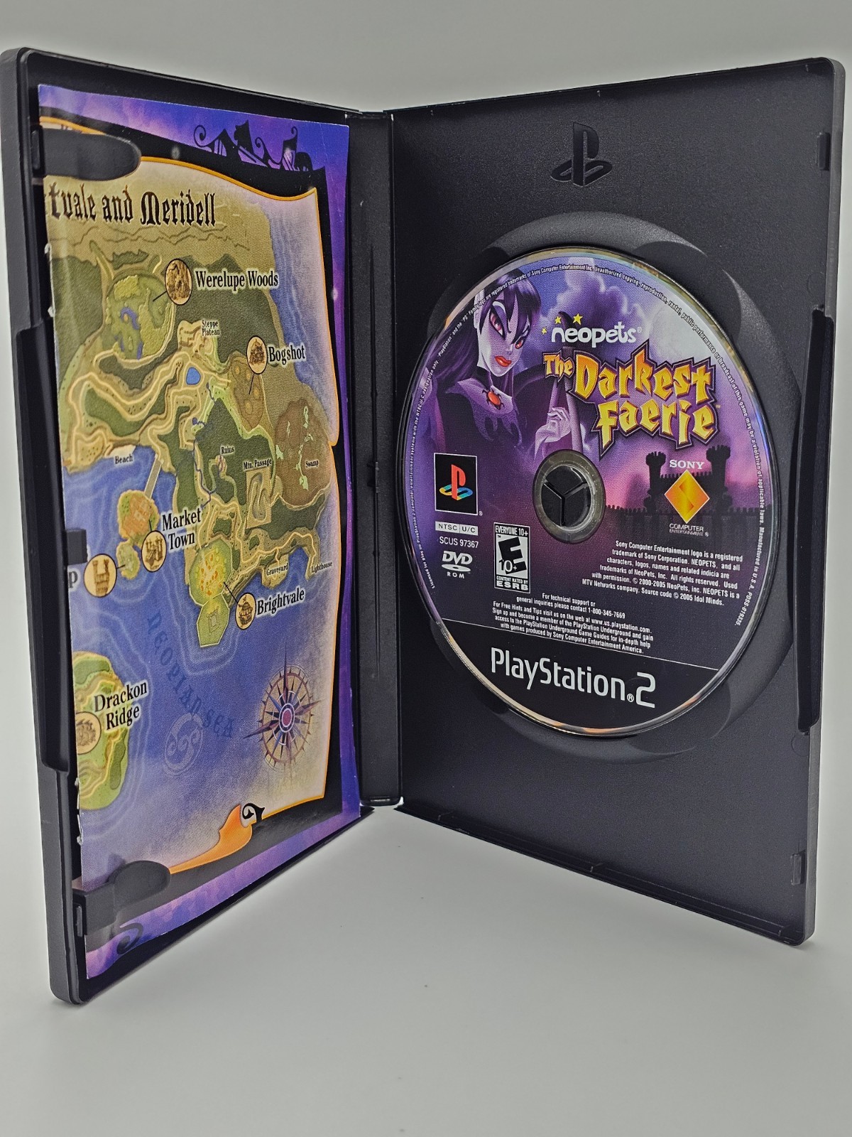 Sony Playstation 2 PS2 Neopets The Darkest Faerie CIB Cleaned & Tested