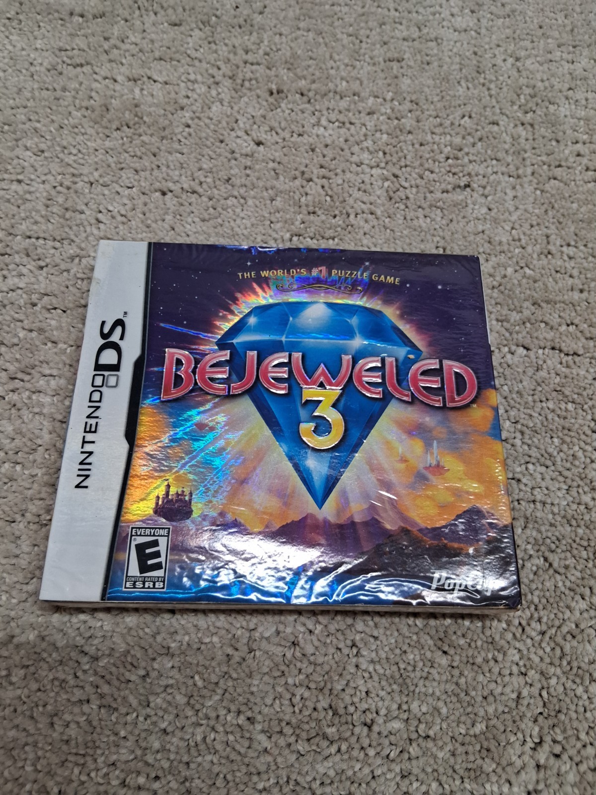 Bejeweled 3 Nintendo DS 2011 Brand New Sealed W/ Cover Pop Cap