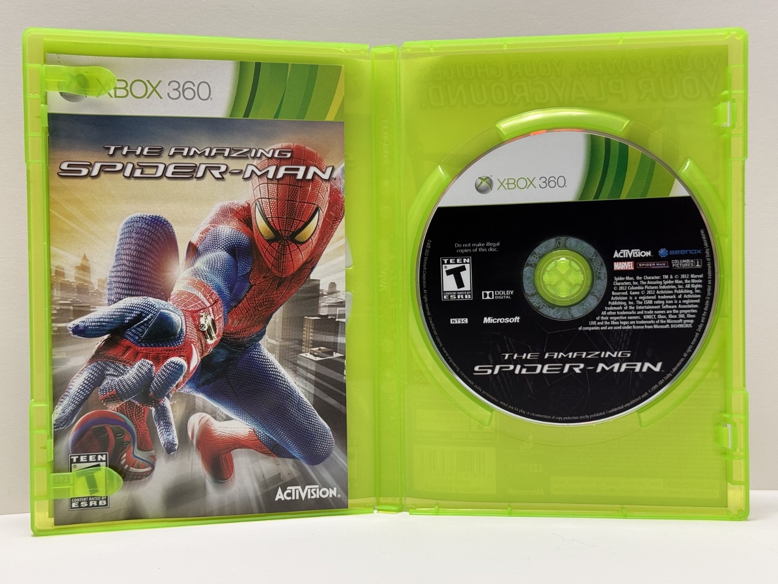 The Amazing Spider-Man (Microsoft Xbox 360, 2012) COMPLETE IN BOX