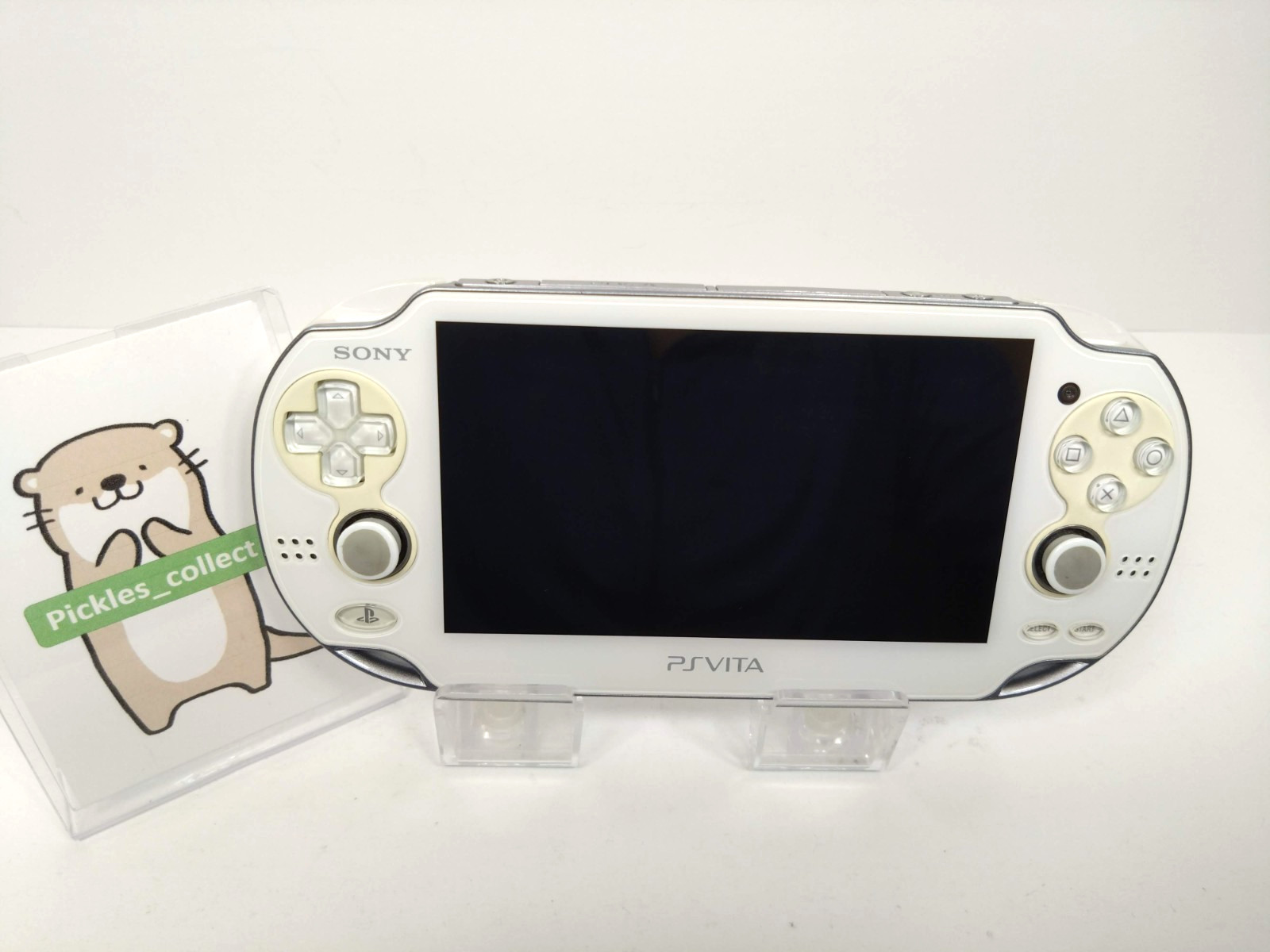PS Vita Crystal White PCH-1100 Console only Wi-Fi PSV Tested Sony 0606B