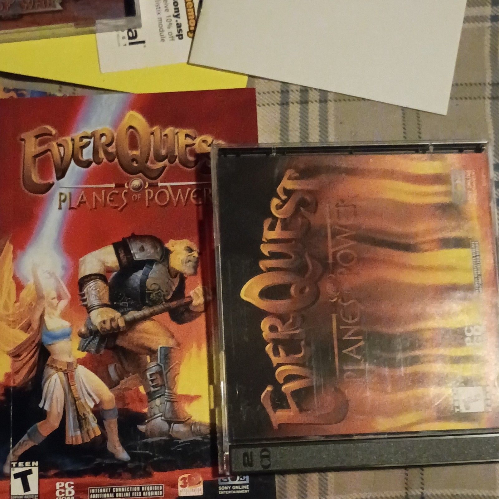 Sony Online EverQuest Omens of War & Planes of Power PC Fantasy MMORPG Lot