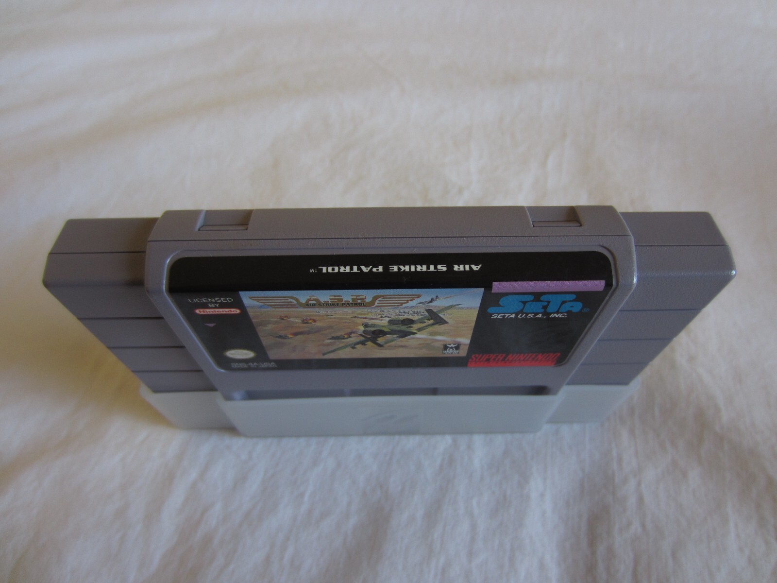 A.S.P. Air Strike Patrol (SNES) Super Nintendo CIB Complete + Poster 1995 SETA