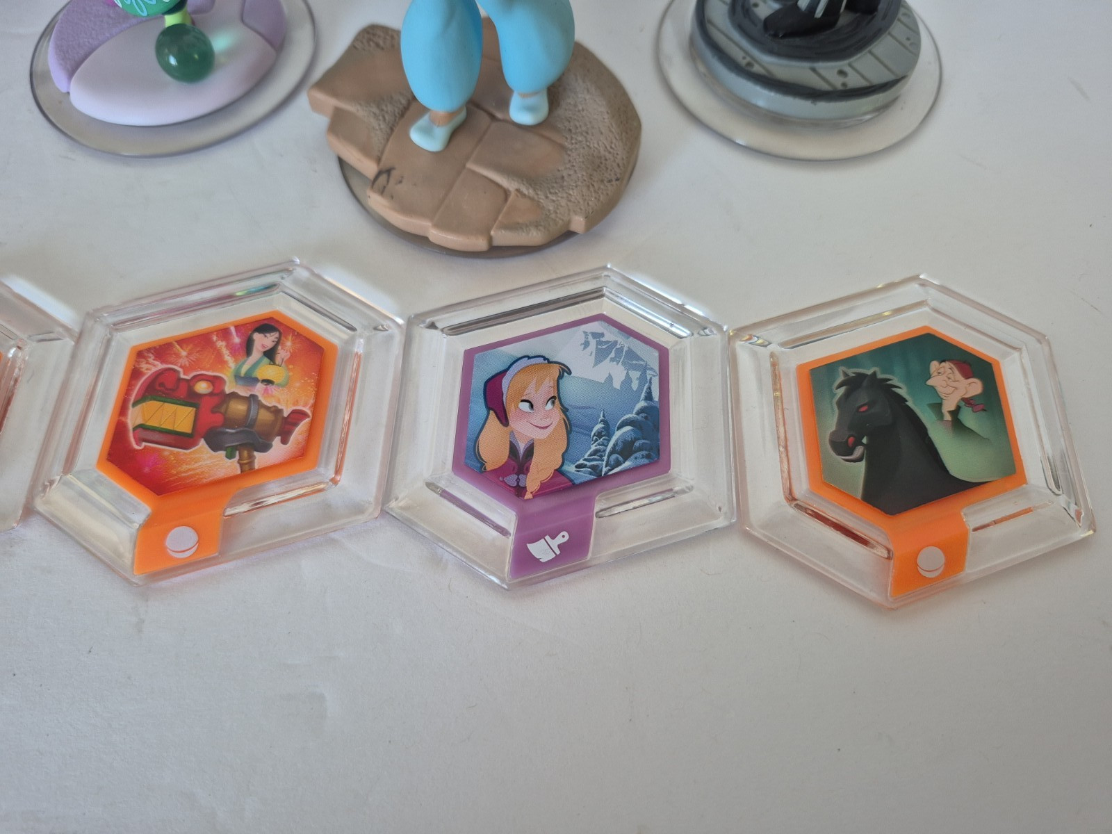 Disney Infinity Figure Frozen Jack Big Hero Tangled Jasmine Power Discs Lot