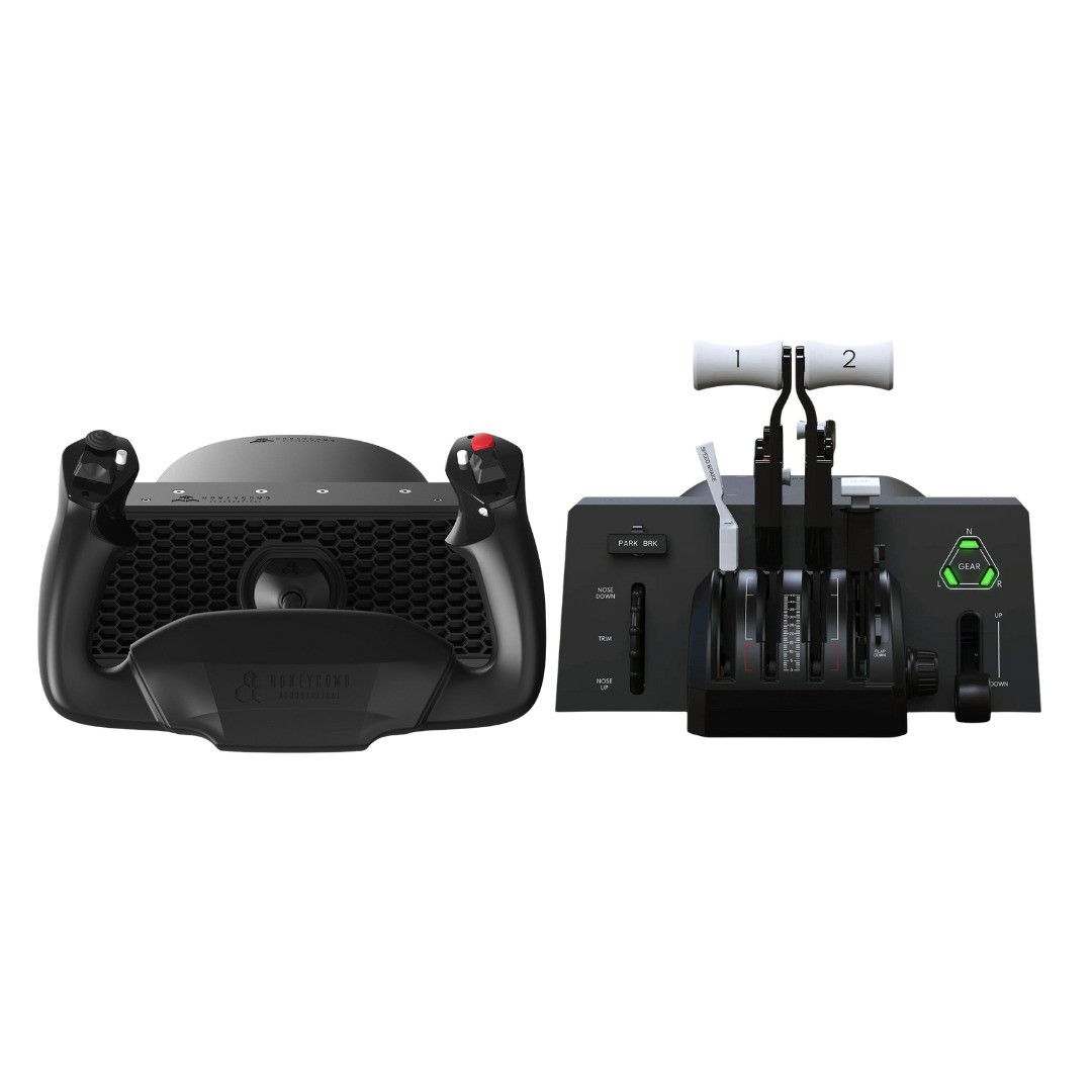 Honeycomb Aeronautical Alpha Flight Controls LITE and Bravo Throttle Quadrant