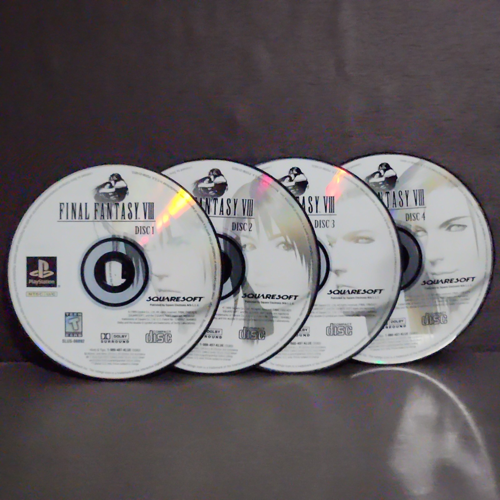 Final Fantasy VIII 8 PlayStation 1 PS1 Game Discs Refurbished 1 2 3 4 All