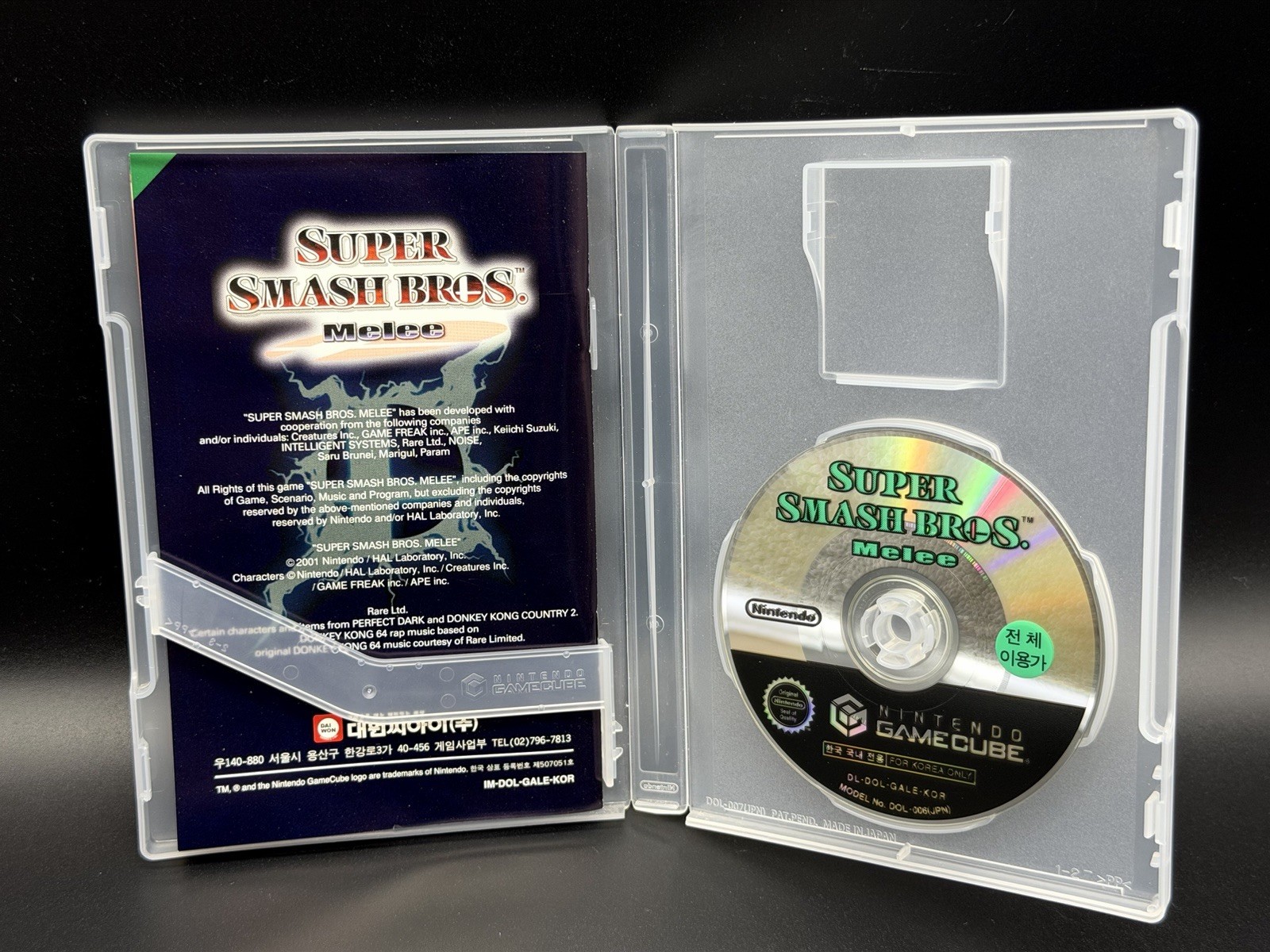 SUPER RARE Super Smash Bros Melee Nintendo GameCube GC Korean Version Korea CIB