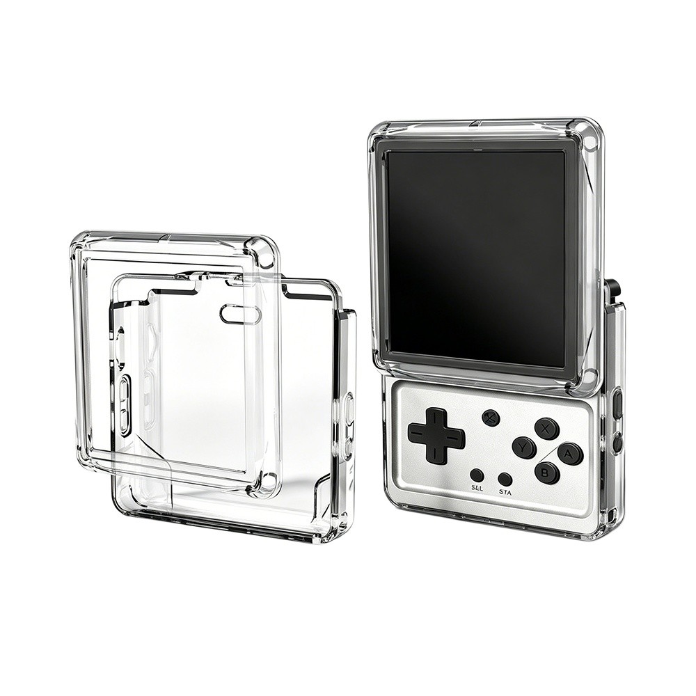 TPU Transparent Case For Anbernic RG Rotate Game Console Protective Cover