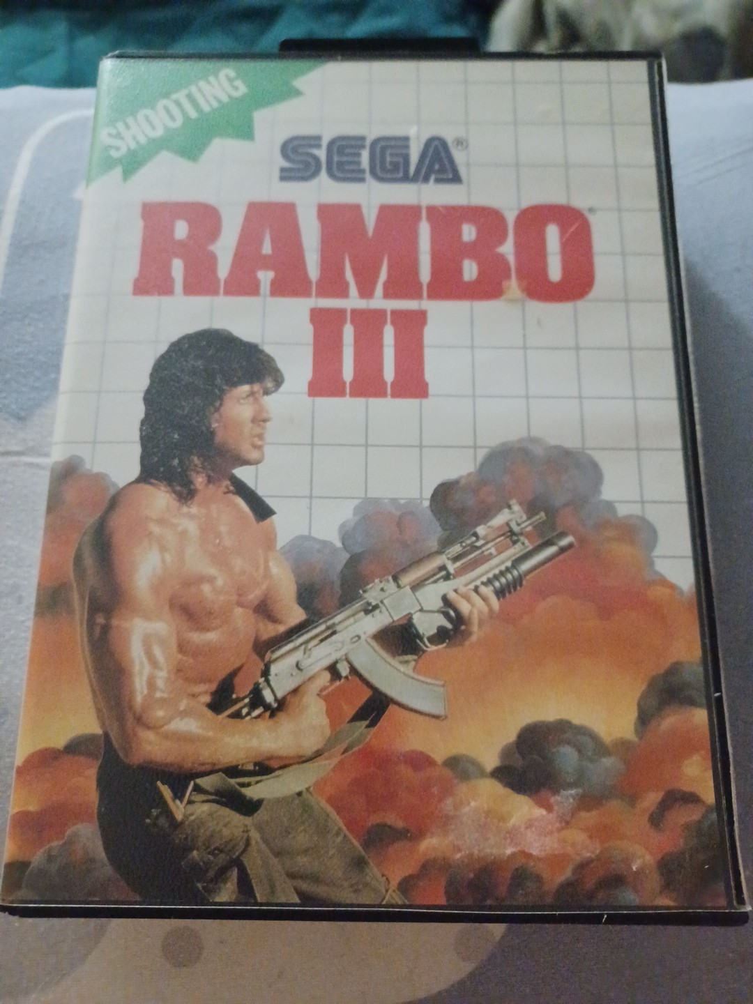MINTY Sega Master System Rambo III 3 SMS 1986 CIB Complete w/ Manual Authentic
