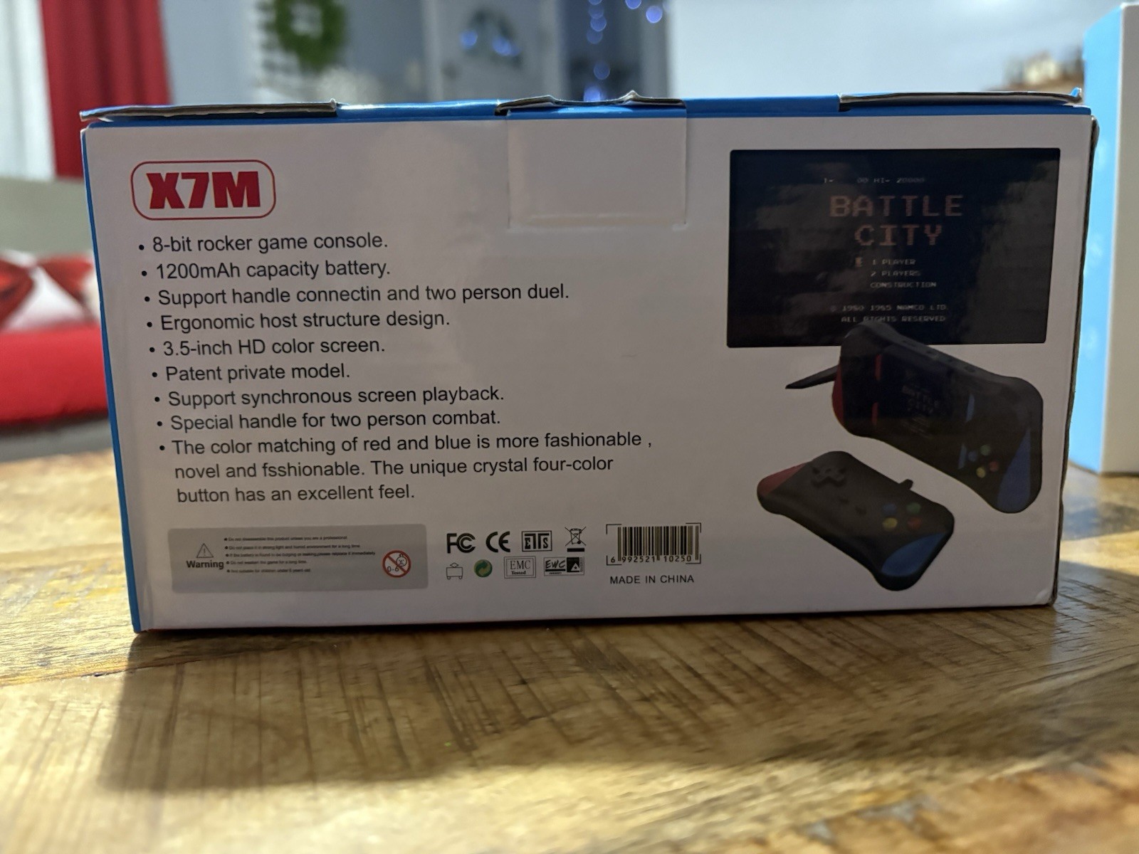 WOW X7M 500 in 1 3.5in Handheld System Red/Blue/Black HDMI Out 720p