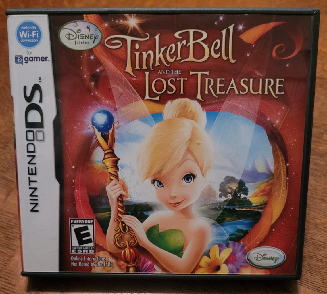 TINKER BELL AND THE LOST TREASURE Nintendo DS 2DS 3DS COMPLETE Manual Poster CIB