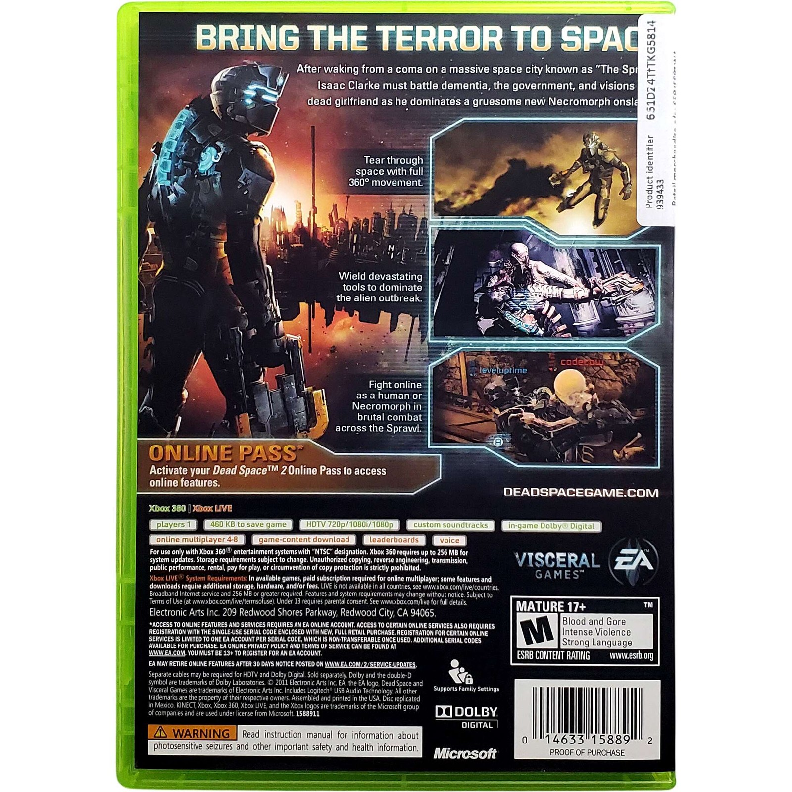 Dead Space 2 – Microsoft Xbox 360 Tested 1Y Guarantee