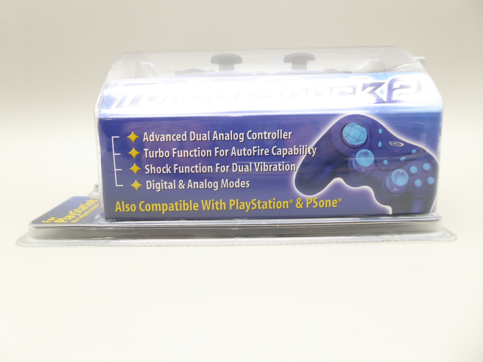 Intec PlayStation 2 & Playstation Blue Wired Controller New in Box 2001