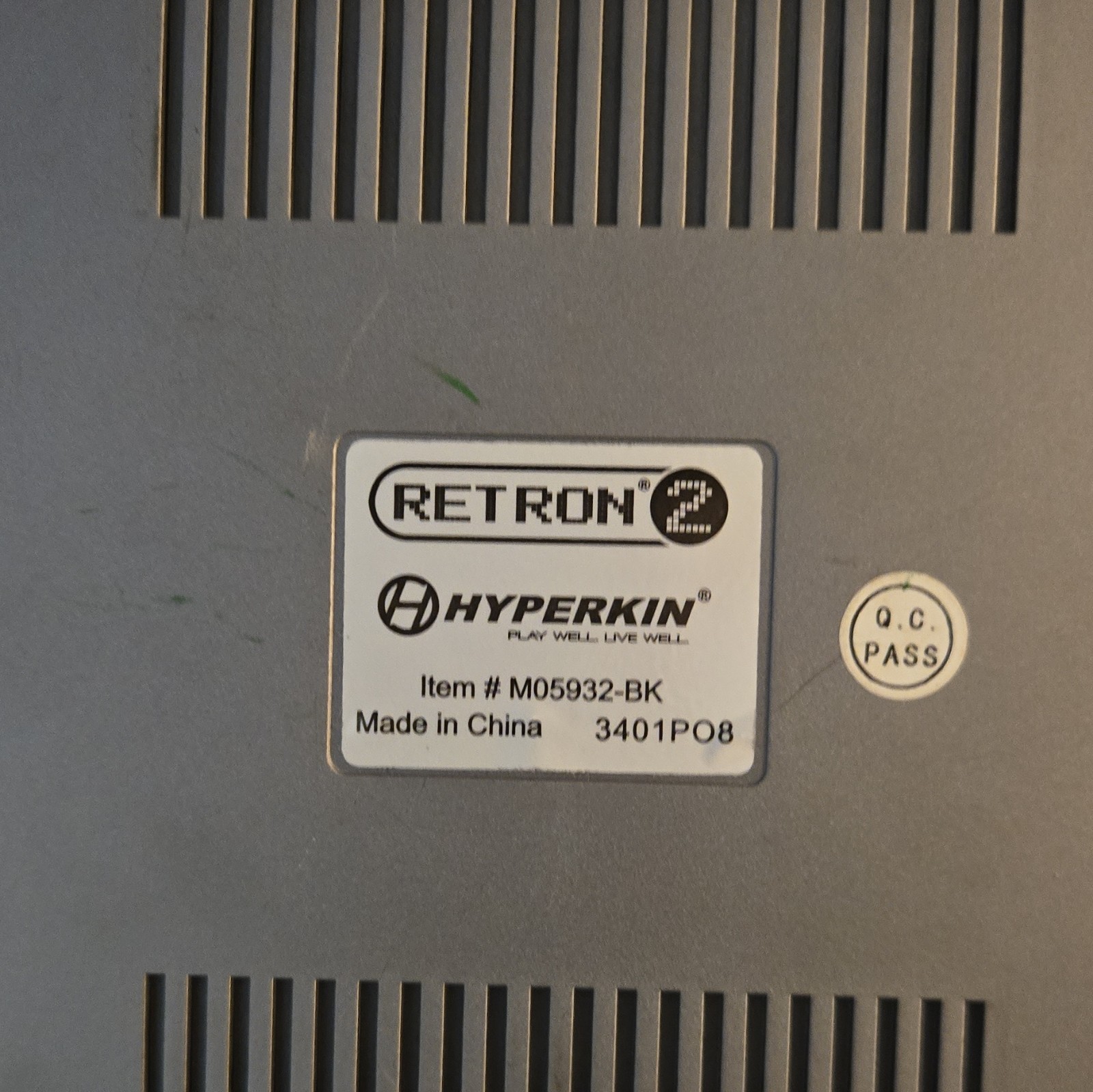 Hyperkin RetroN 2 NES/SNES Console Dual Slots 480p M05932-BK w/ AV+Power