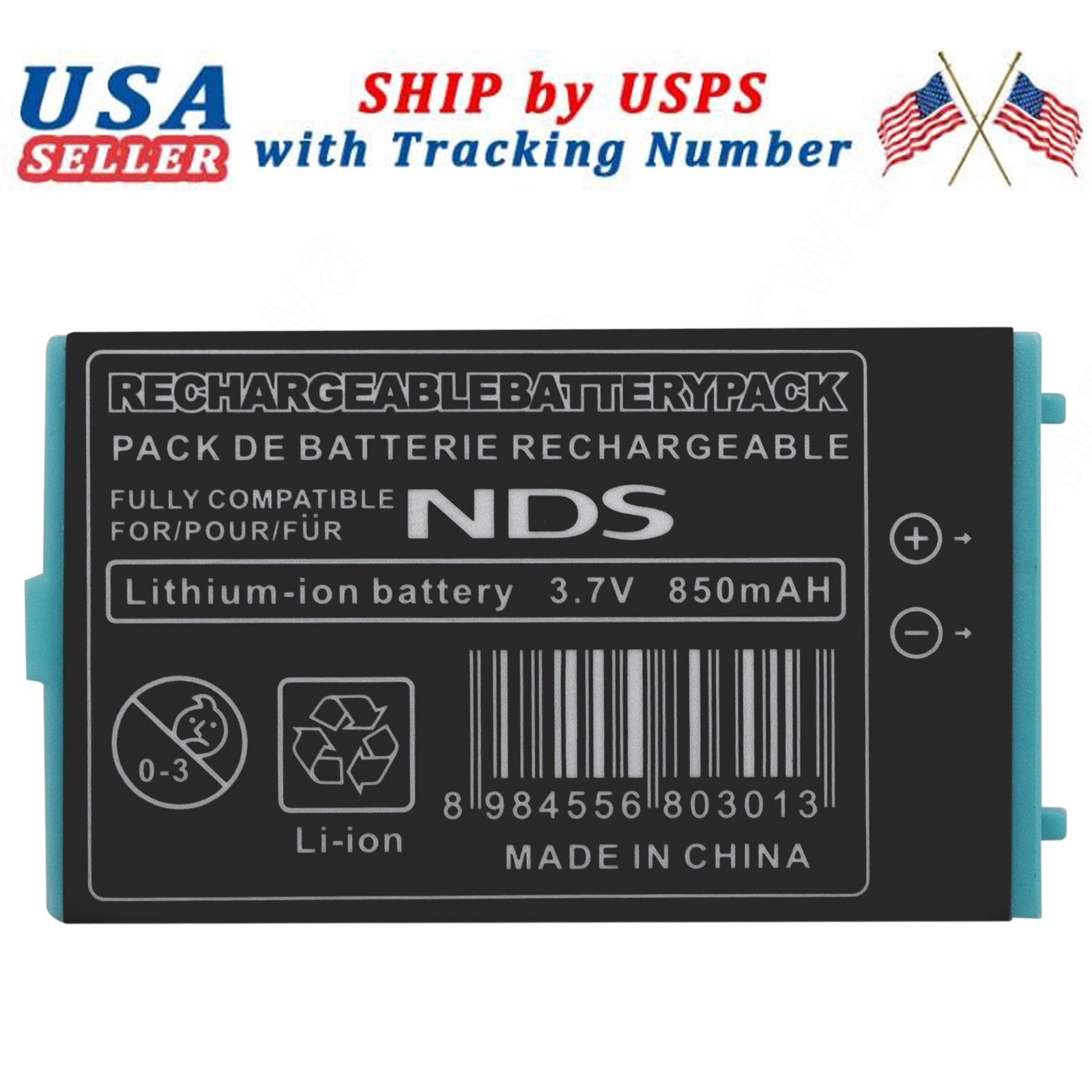 New NTR-003 Replacement Battery for Nintendo DS NTR-001 NTR001 Console