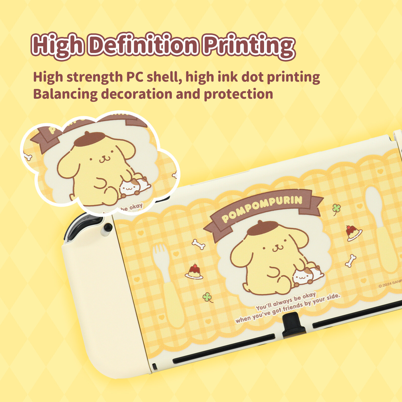 GeekShare X Sanrio Protective Case for Nintendo Switch / OLED Hello Kitty Shell