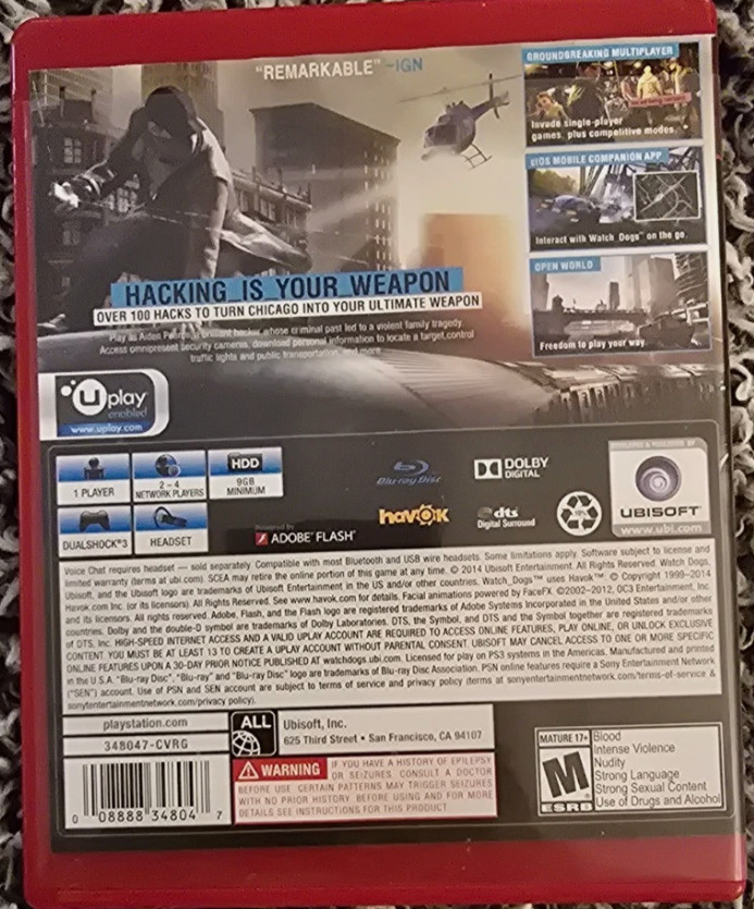 PS3 7 Game Lot inFamous Mass Effect 3 Watch Dogs Dishonored Tomb Raider MK vs DC