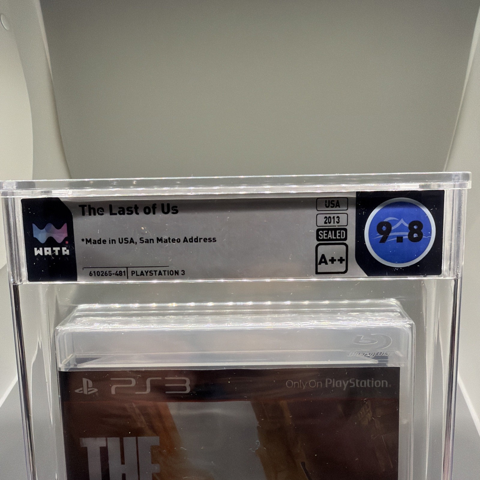 WATA Graded 9.8 A++ The Last of Us (Sony PlayStation 3, 2013)