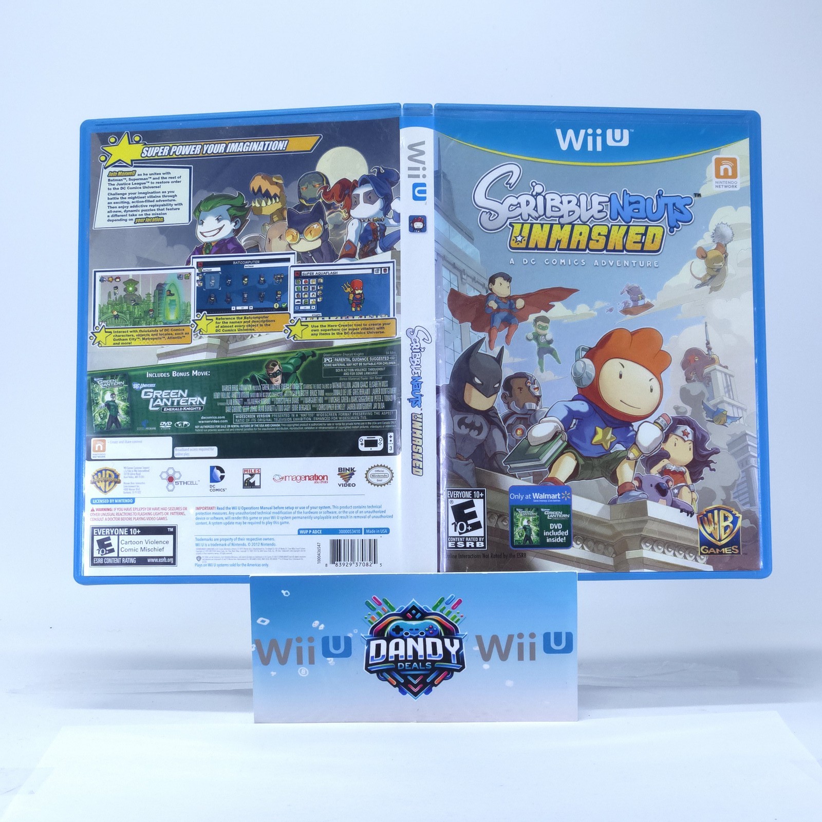 Scribblenauts Unmasked: A DC Comics Adventure DVD Bundle CIB W/ Manual + Dvd – W