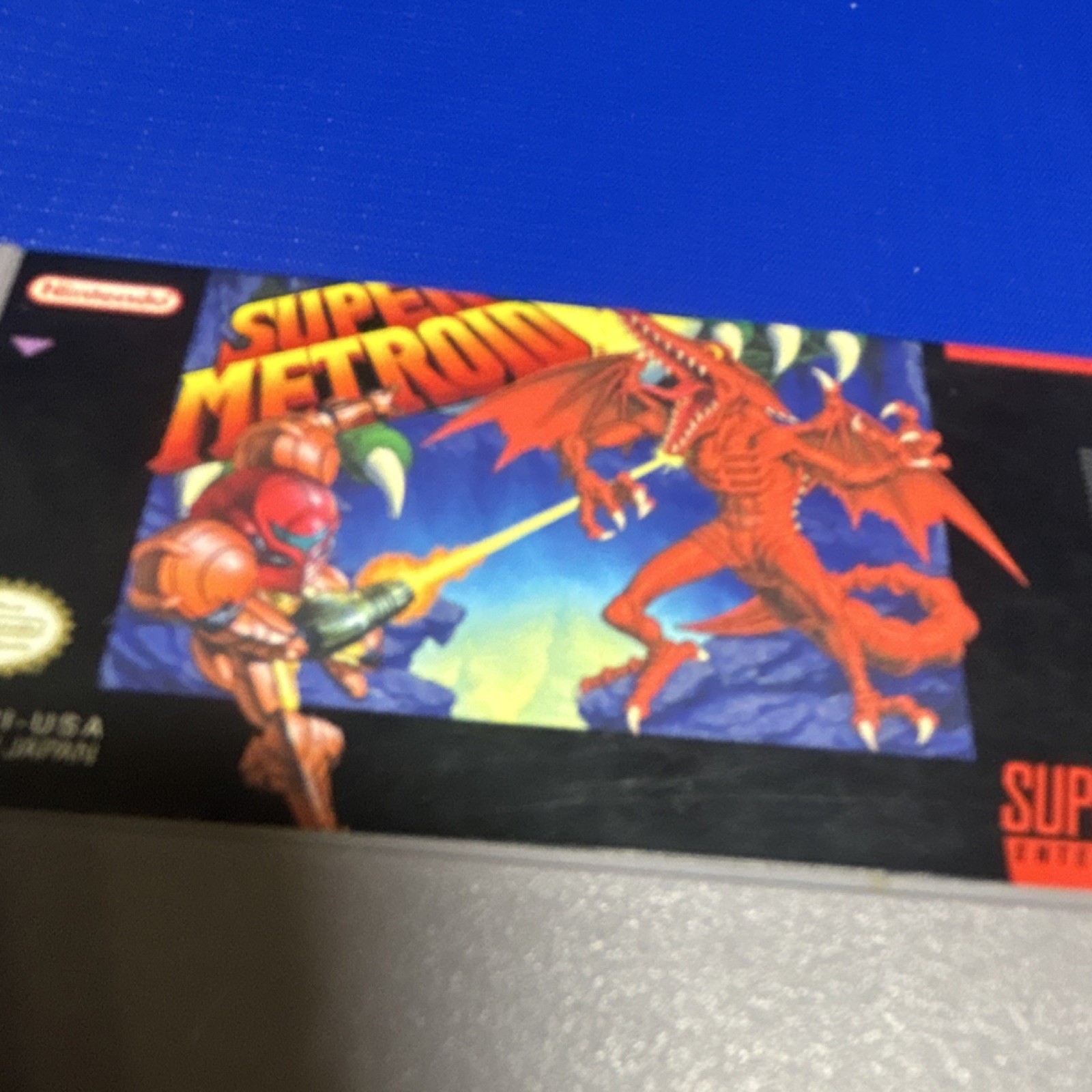 Super Nintendo Super Metroid SNES Action Adventure Authentic Cartridge 1992