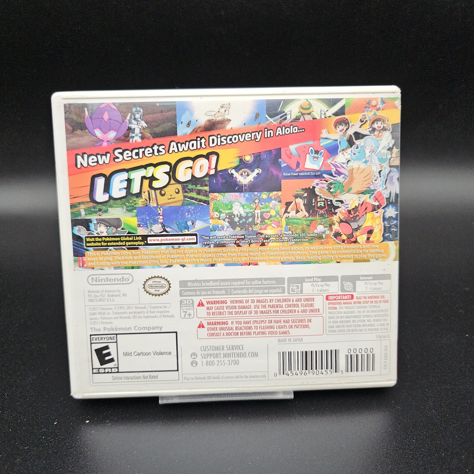 Pokémon Ultra Sun Nintendo 3DS Game w/ Case, E Rated, NTSC-U/C (US/CA)