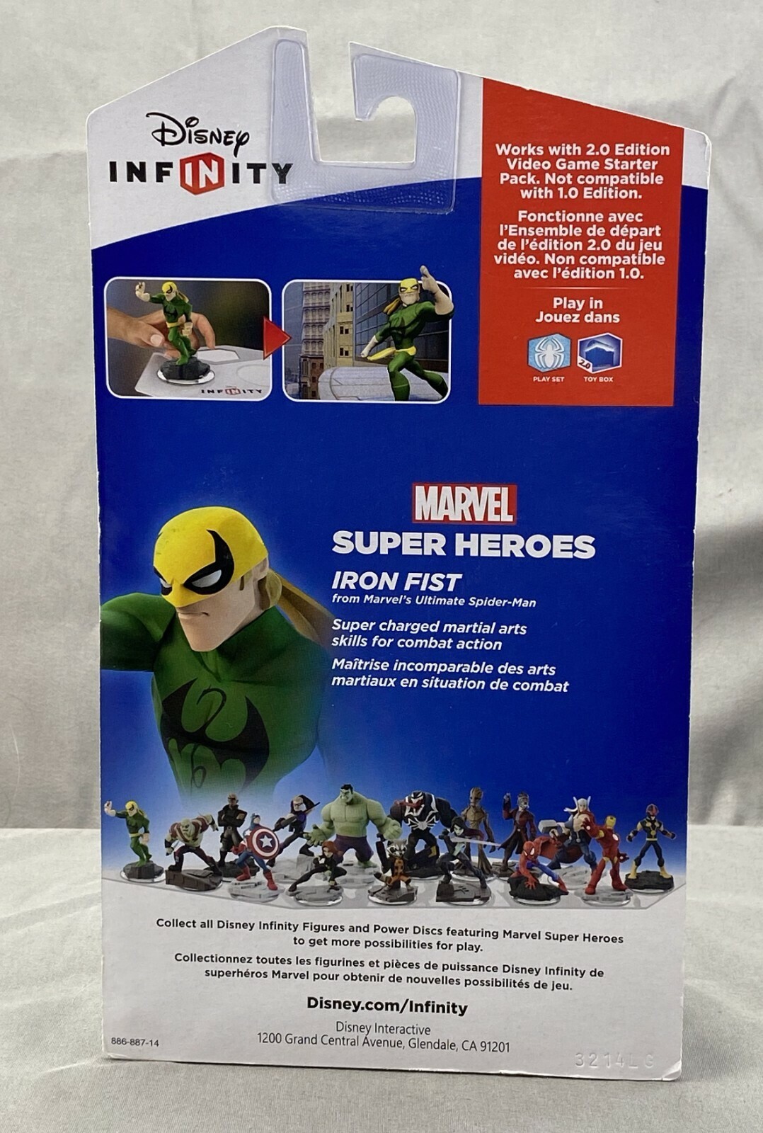 DISNEY INFINITY 2 – MARVEL SUPER HEROES – IRON FIST Figure / Factory Sealed