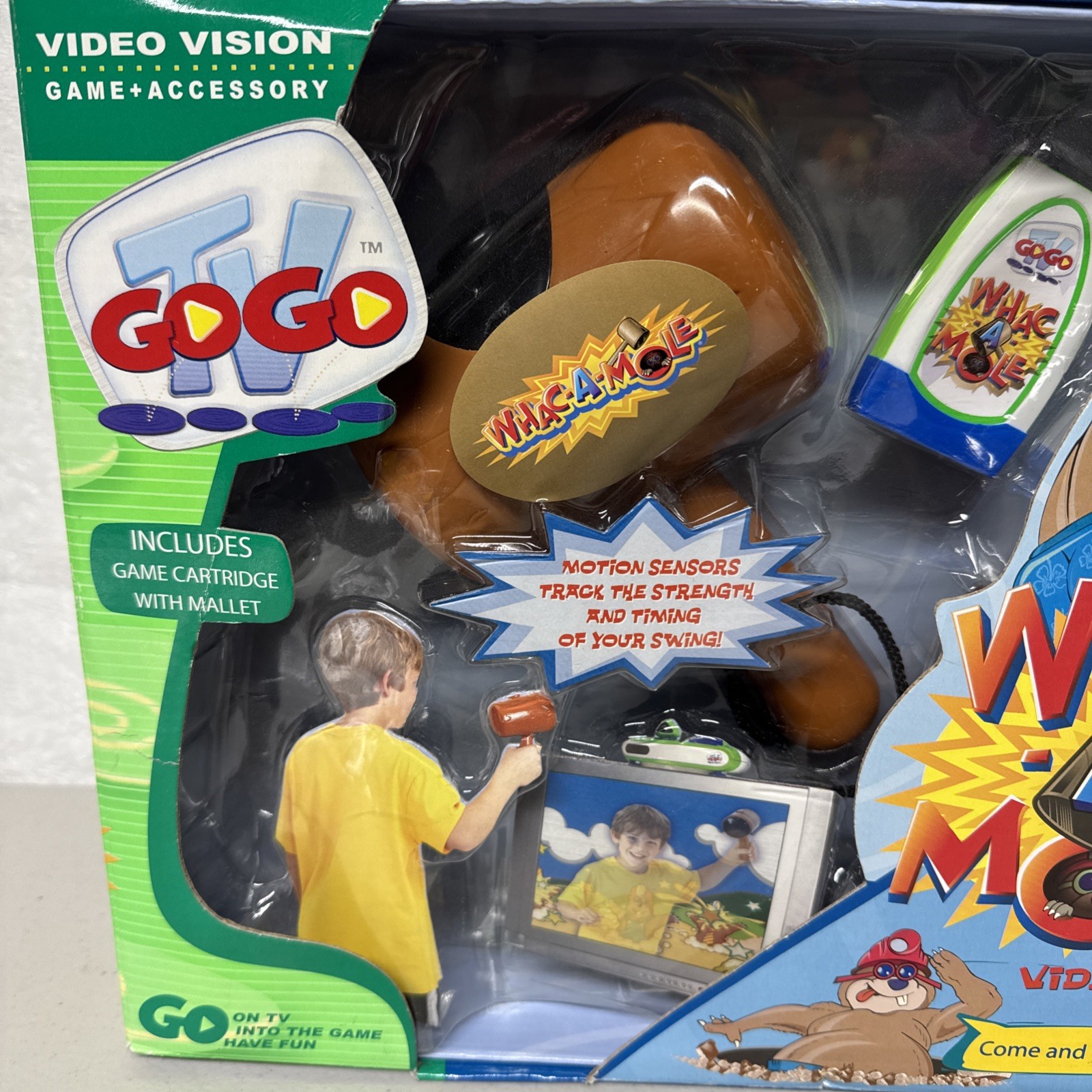 WHAC-A-MOLE GAME FOR VIDEO VISION 2005 NEW Sealed! 10 Levels New Family