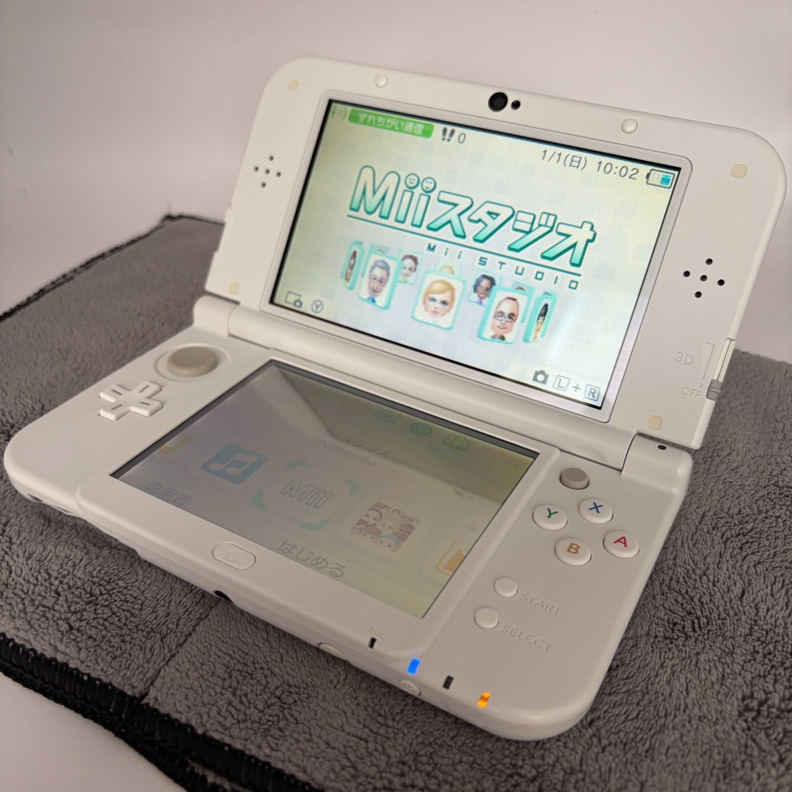 【Excellent5】Nintendo NEW 3DS LL XL Pearl White Mario Game Console From Japan