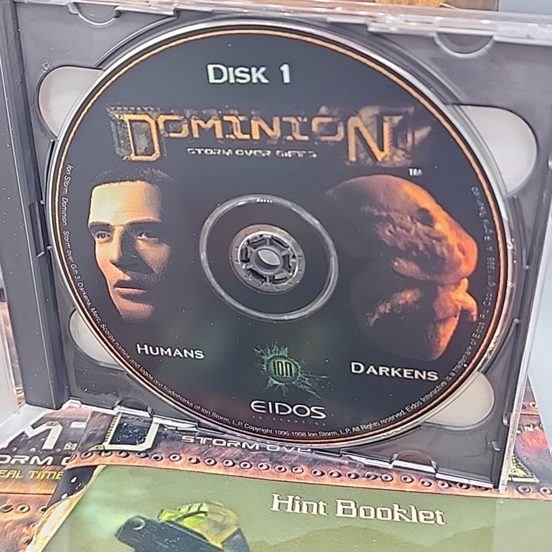Dominion Storm Over Gift 3 DOS PC Game 1998 Eidos Ion Storm RARE Vintage