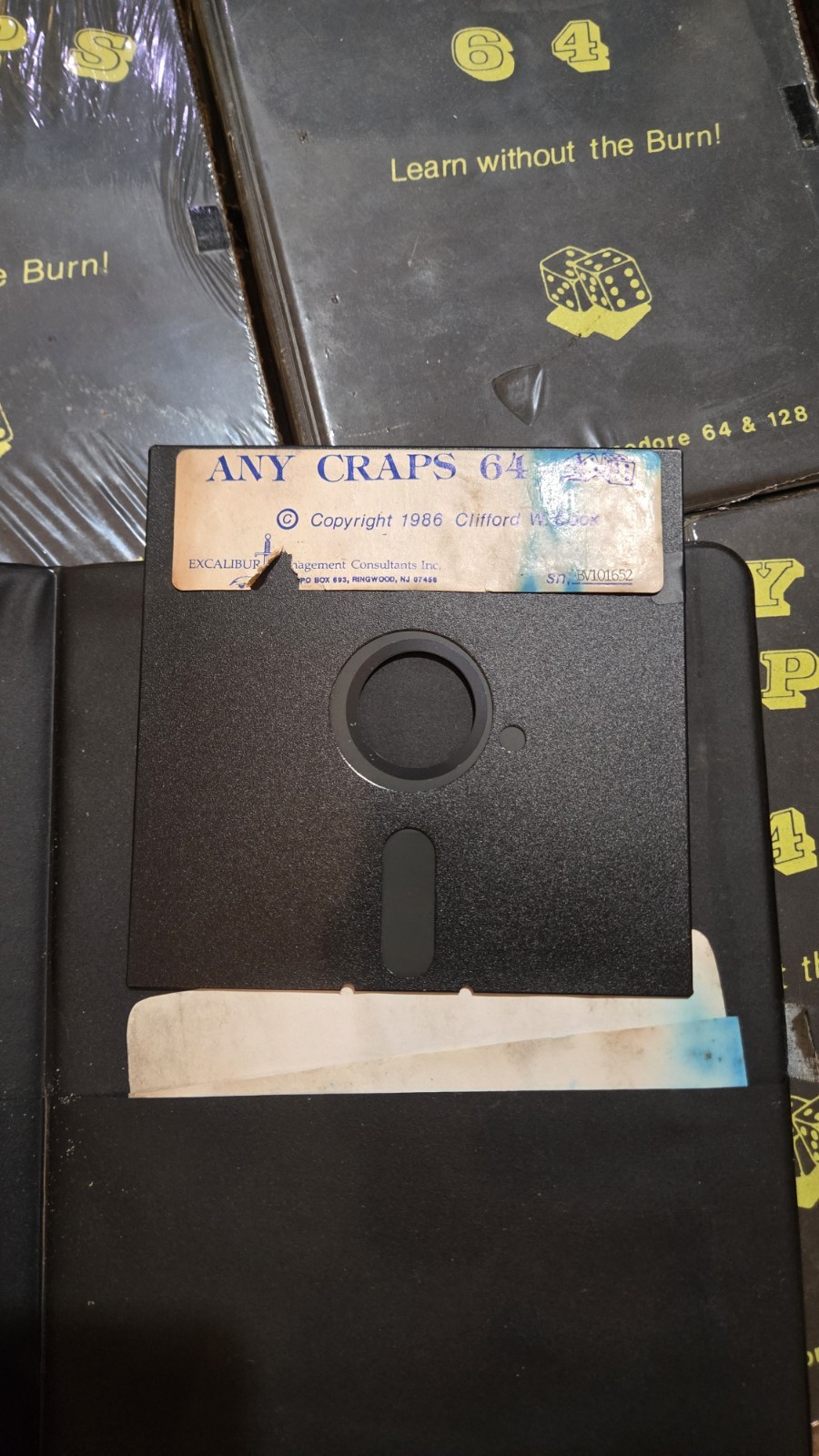RARE UNRELEASED SEALED ANY CRAPS GAME COMMODORE 64 &128 C64 C128 GAME NEW SEALED