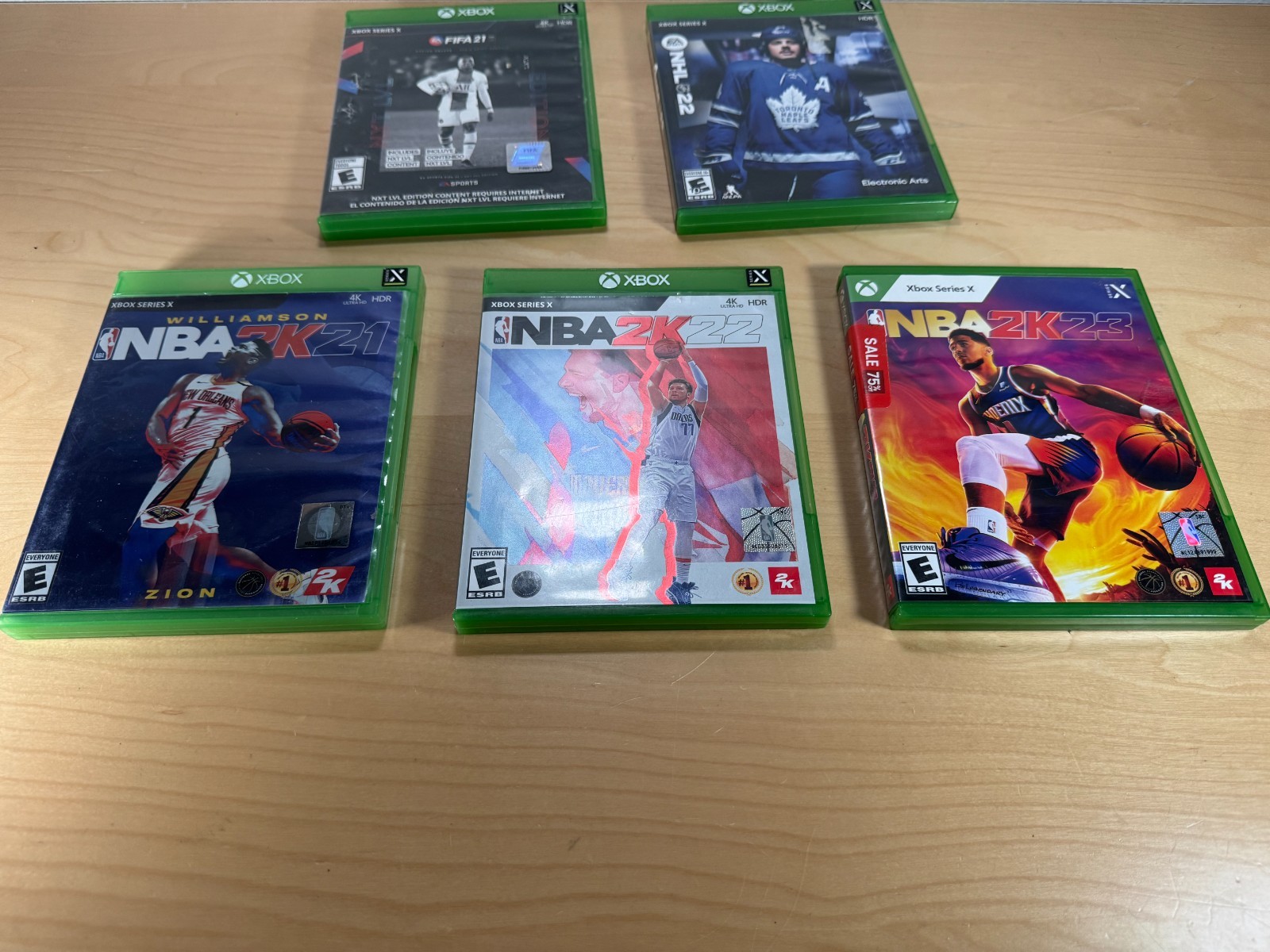 Xbox Series X Sports Games – NBA 2k21, 2k22, 2k23, FIFA 21, and box only NHL 22