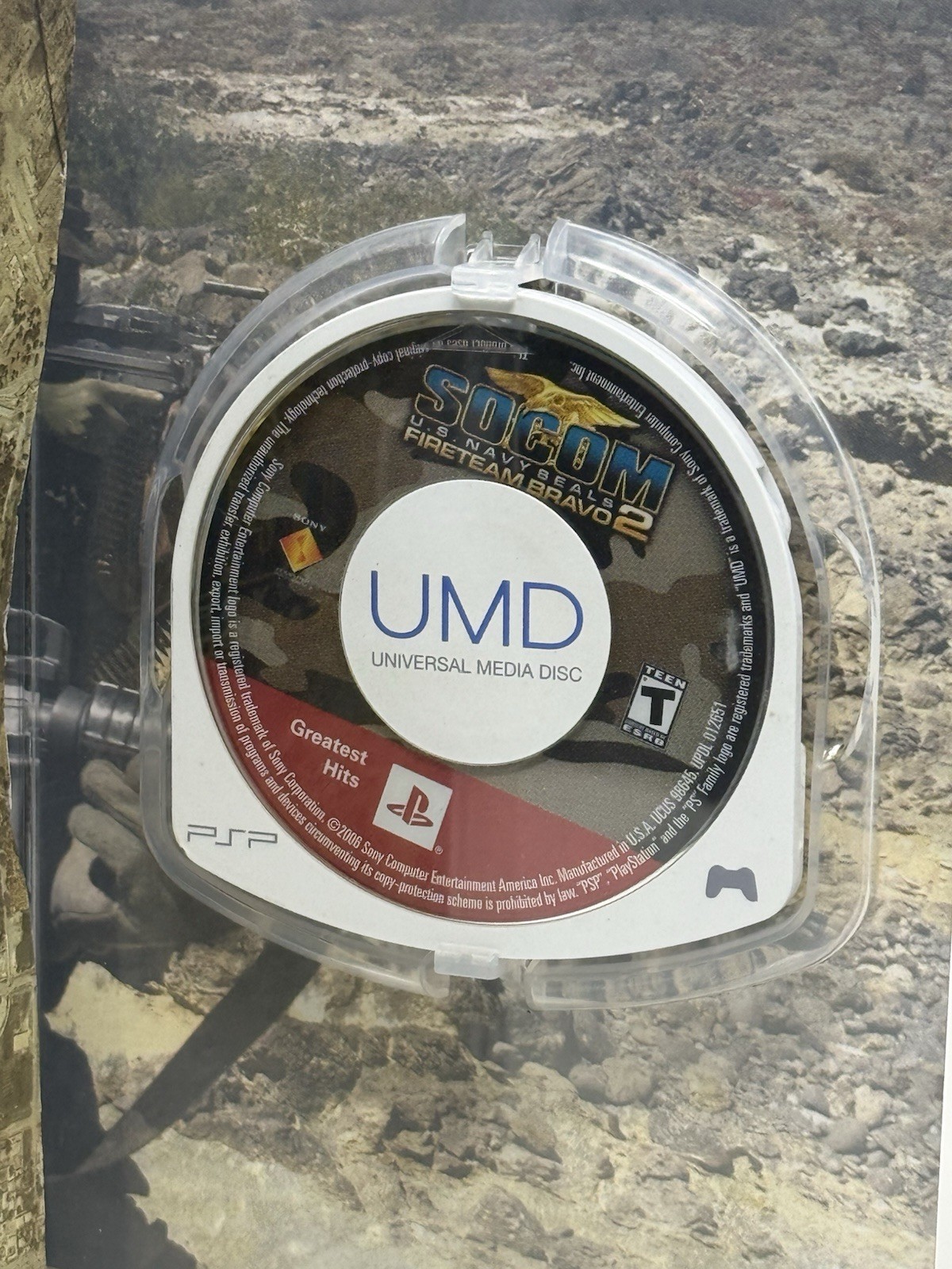 SOCOM US Navy Seals Fireteam Bravo 2 PlayStation Portable PSP Complete CIB