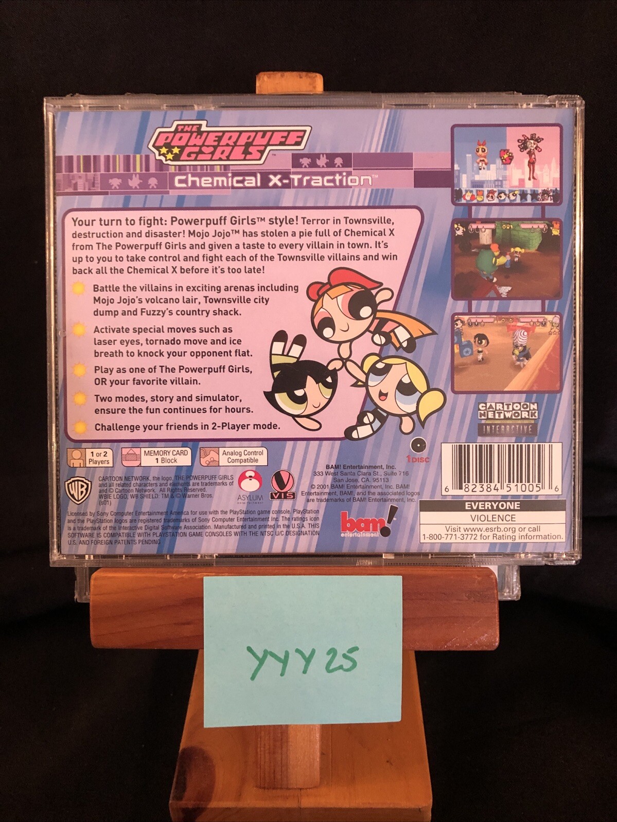 The Powerpuff Girls Chemical X-Traction Sony PlayStation 1 (PS1) used tested!