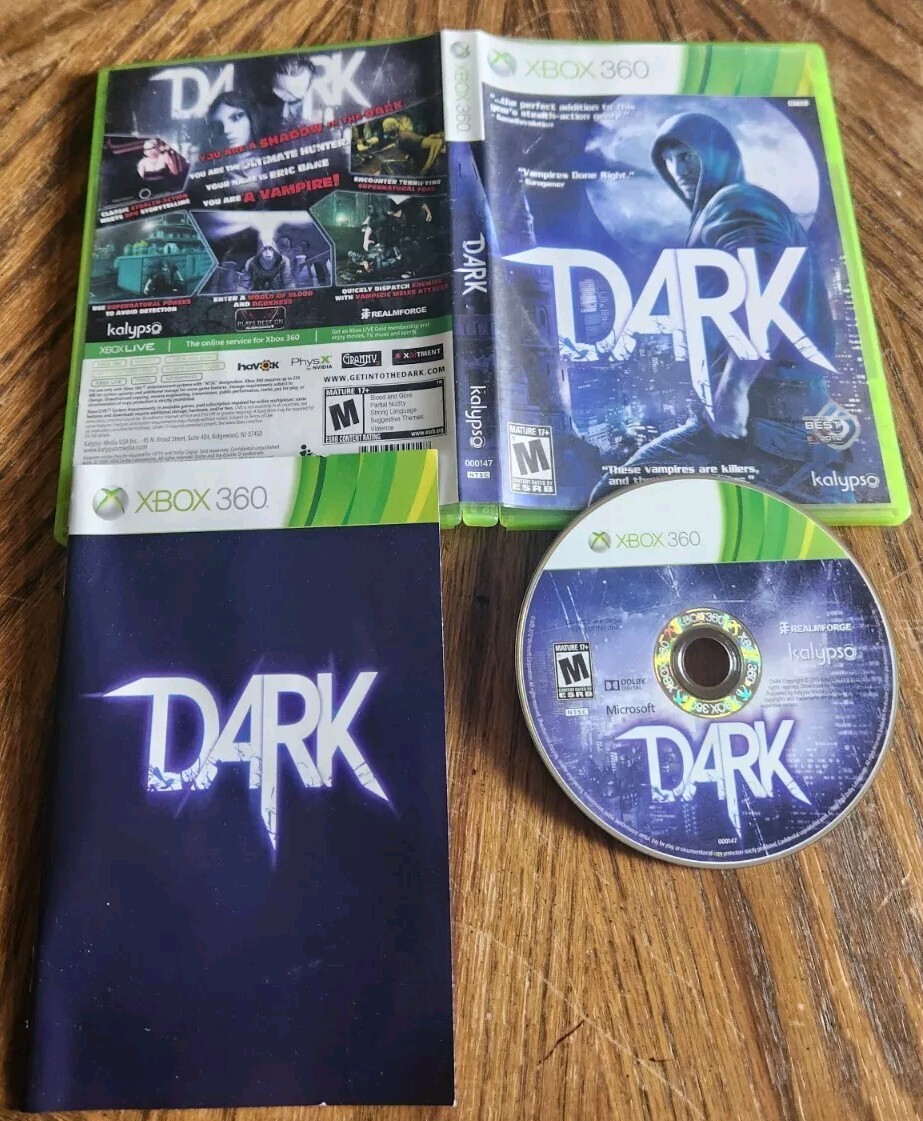 Dark (Microsoft Xbox 360, 2013) Kalypso Altus CIB Complete DISC IS EXCELLENT