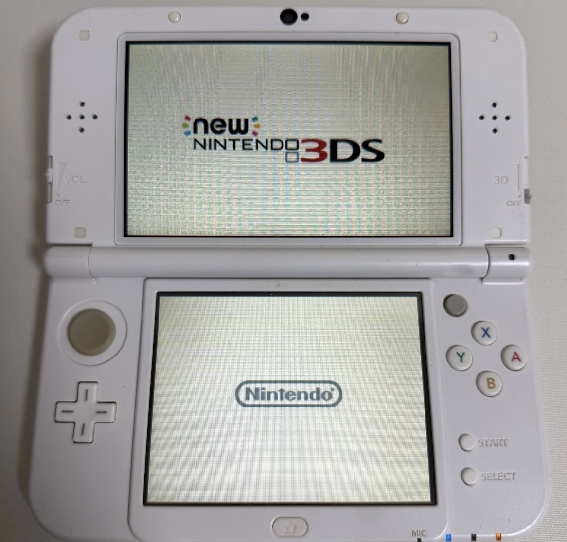 [ Dual IPS ] New Nintendo 3DS LL XL Pearl White Console Only No Stylus #54